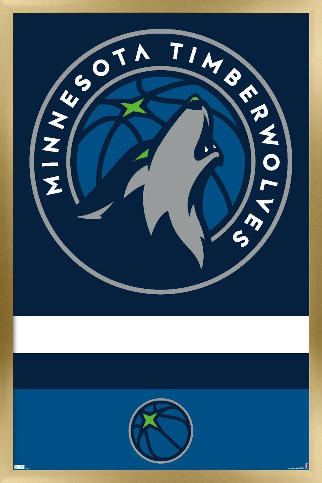 NBA Minnesota Timberwolves 20 Wall Poster, 14.725 x 22.375
