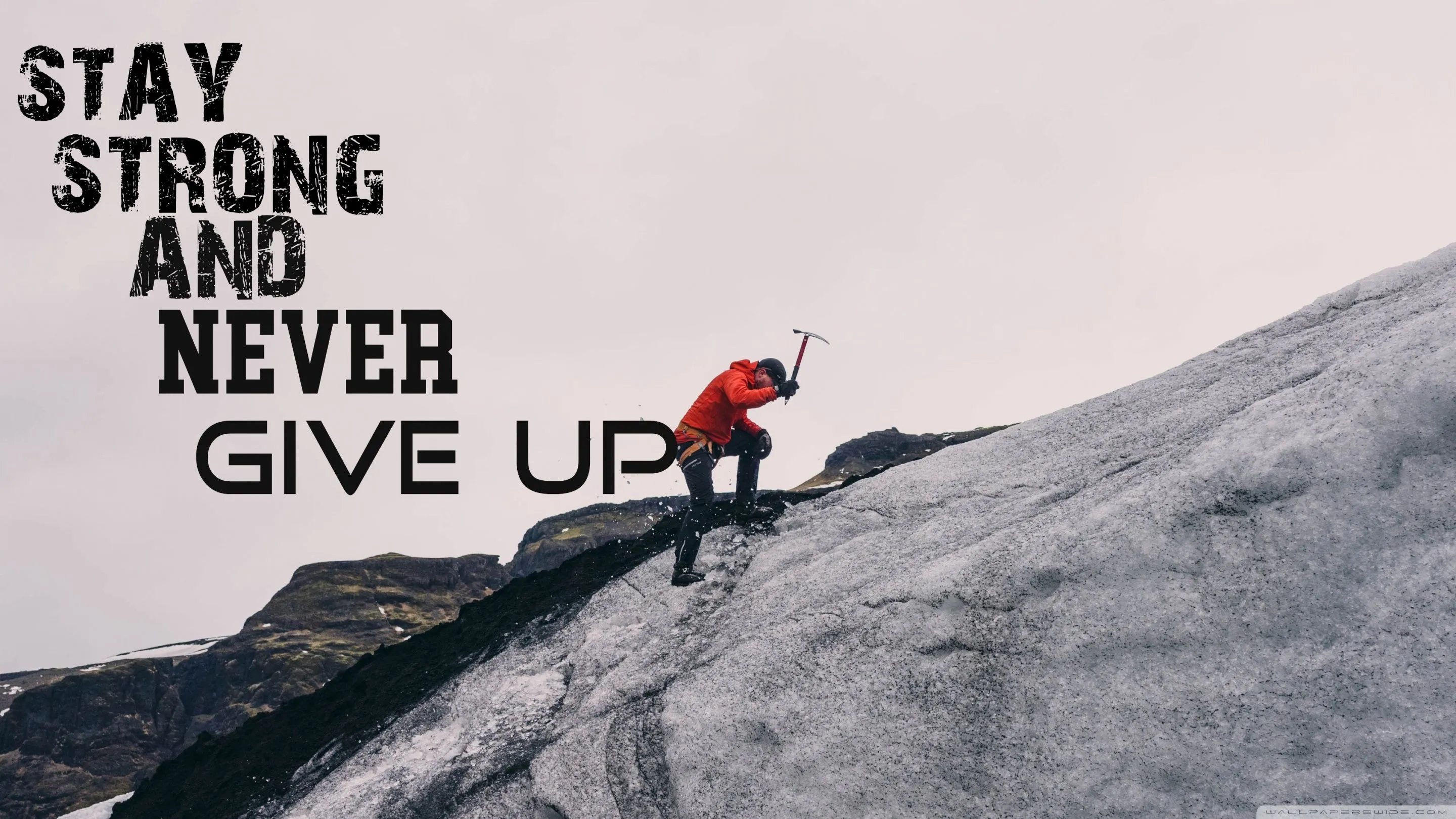 Never Give Up 4K UHD Wallpaper for UltraHD Desktop and TV, Dual and Triple Monitor, Smartphone and Tablet Devices
