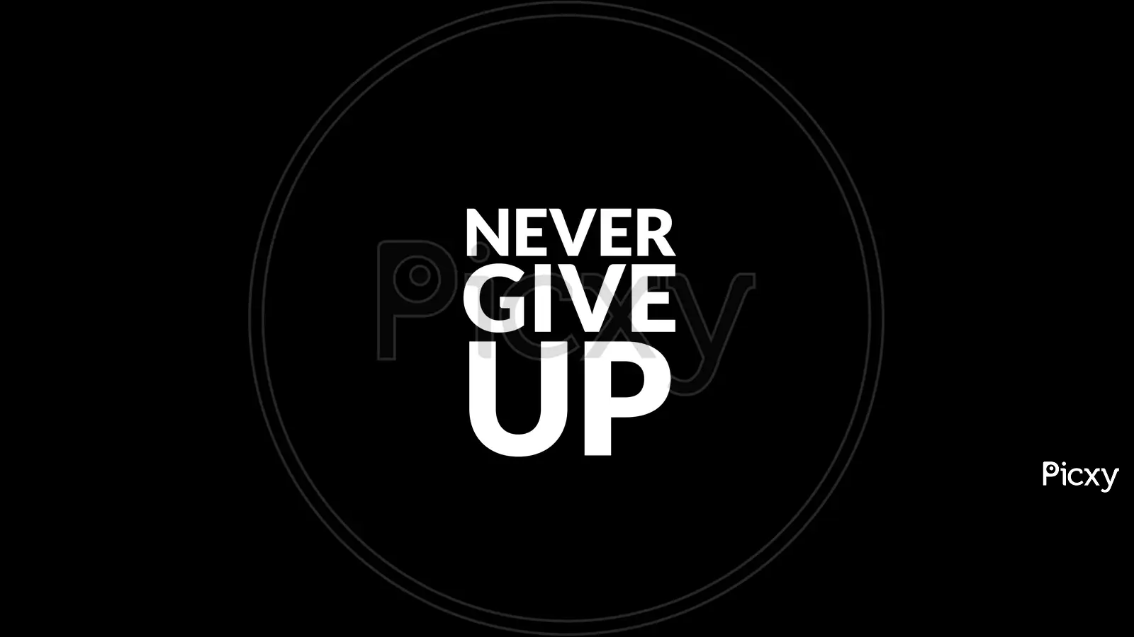Image Of Never Give Up. Motivational Quote On Black Background DR869342 Picxy