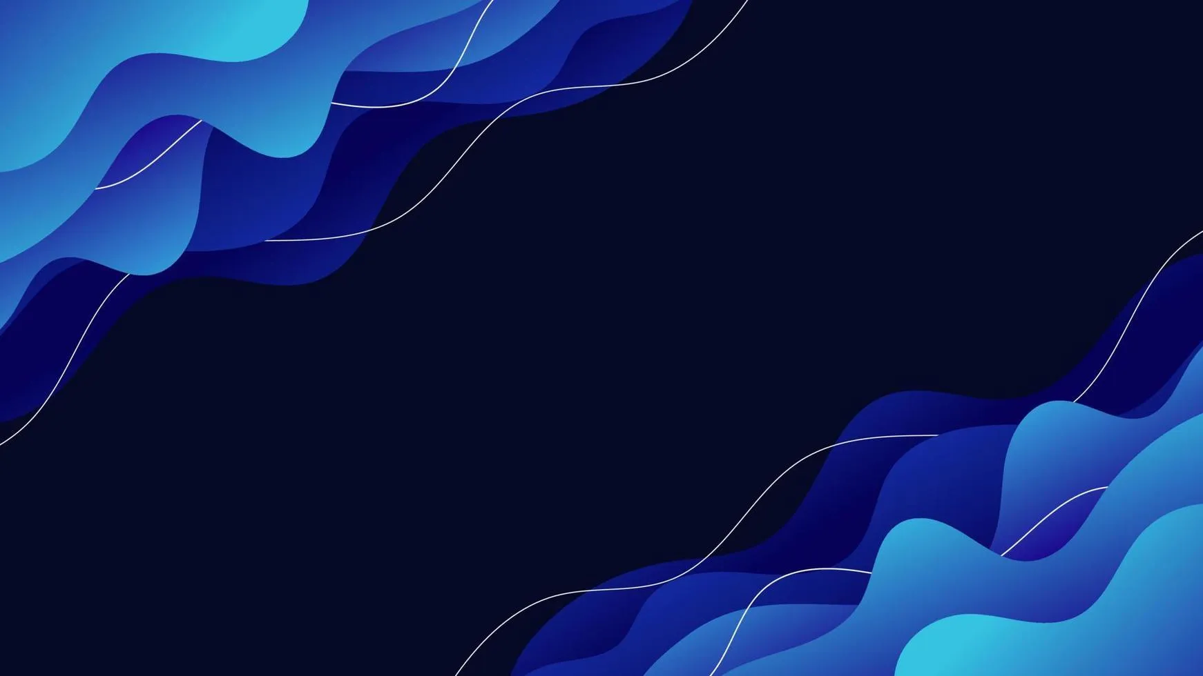 Blue Abstract Background, waves. Desktop wallpaper