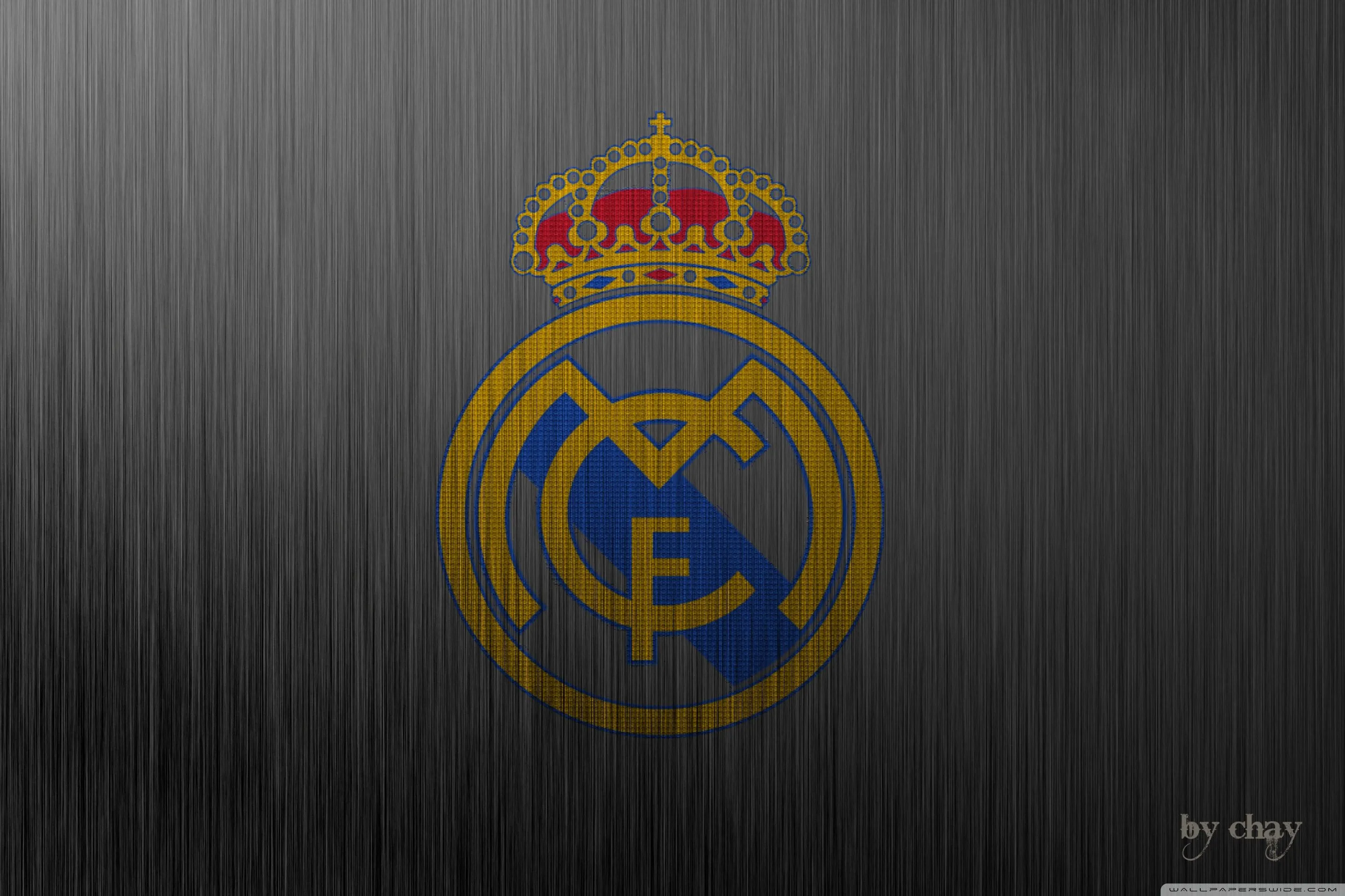 Real Madrid Metal Logo 4K UHD Wallpaper for UltraHD Desktop and TV, Smartphone and Tablet Devices