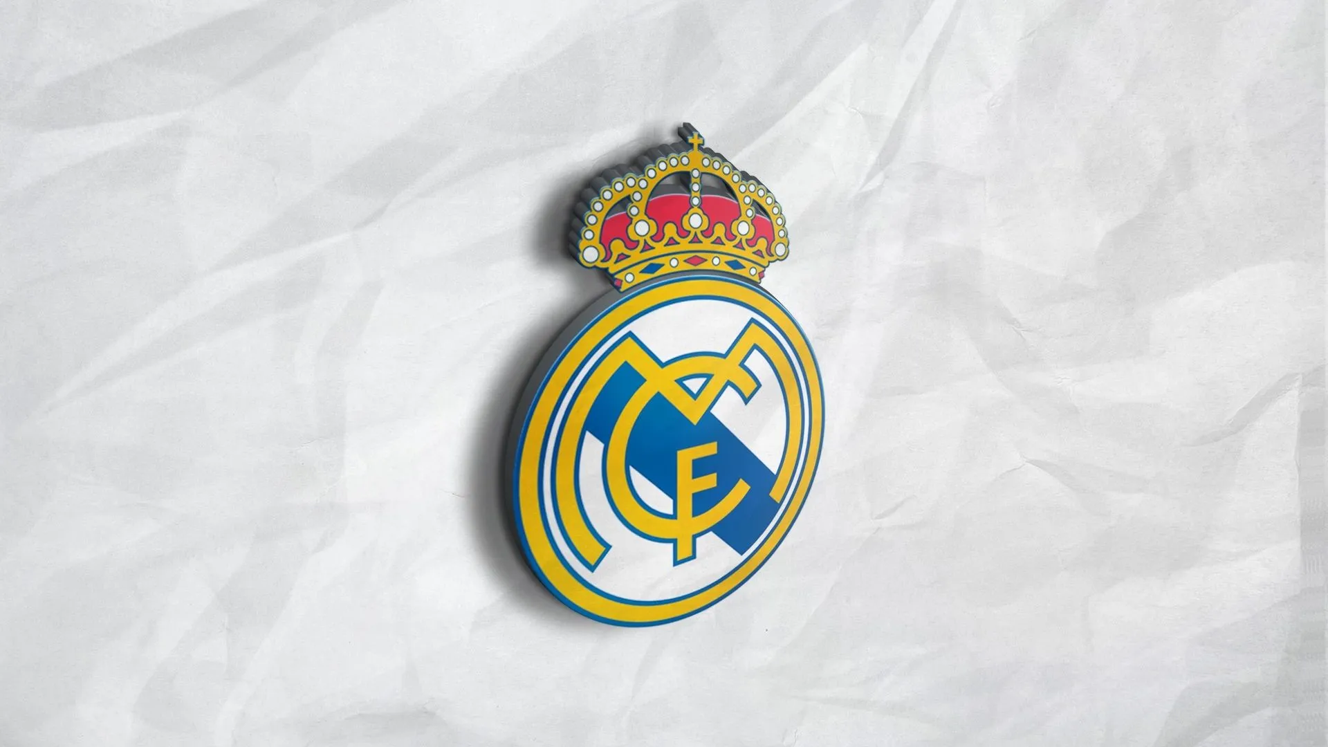 Wallpaper wallpaper, football, Spain, Real Madrid, Sport, Primera Division, 3D logo for mobile and desktop, section спорт, resolution 1920x1080
