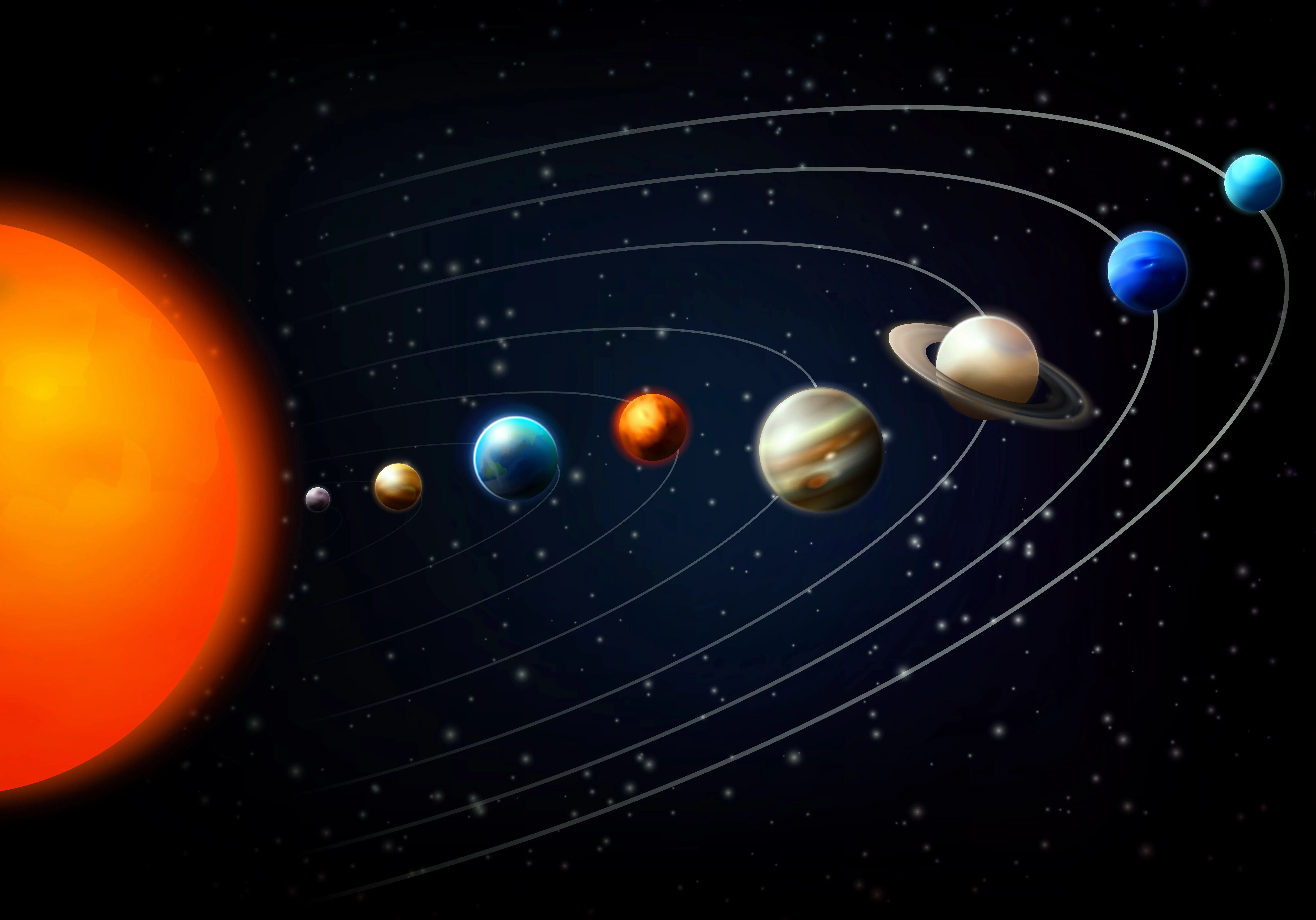 Desktop wallpaper: Solar System, Sci Fi, Planet 4K free download for PC. 1042944