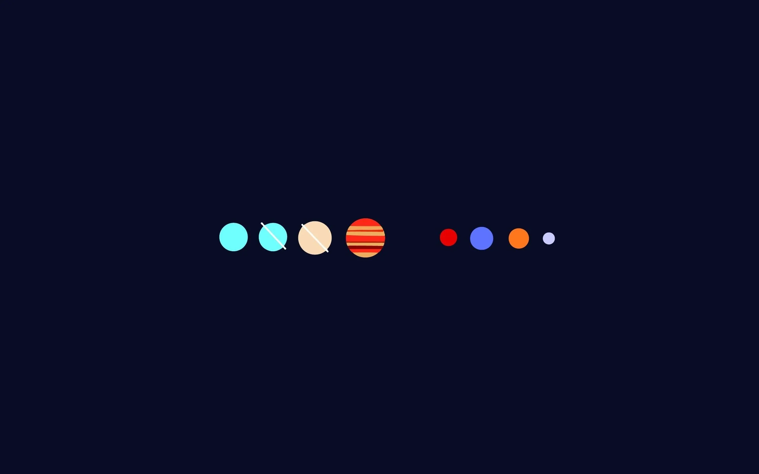 planet, Minimalism, Solar System Wallpaper HD / Desktop and Mobile Background