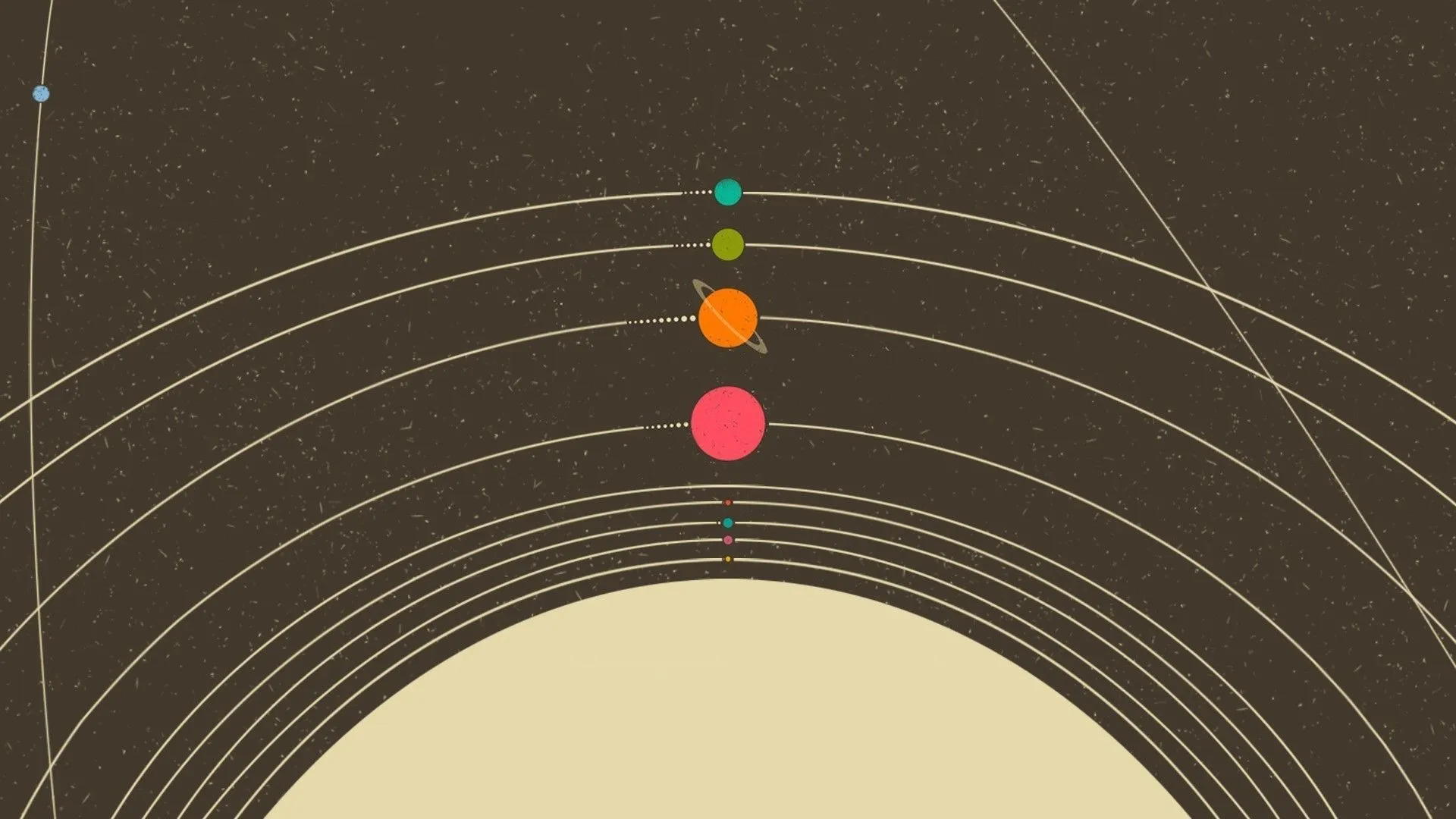 simple, Minimalism, Planet, Solar System Wallpaper HD / Desktop and Mobile Background