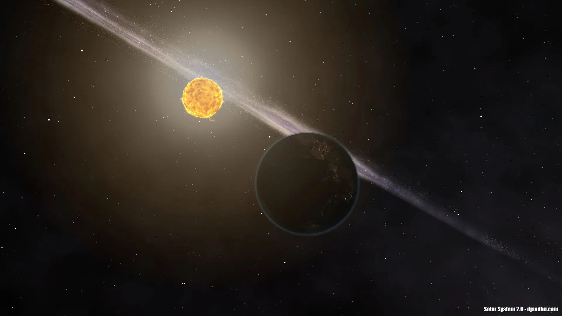 Solar System 2.0 desktop wallpaper