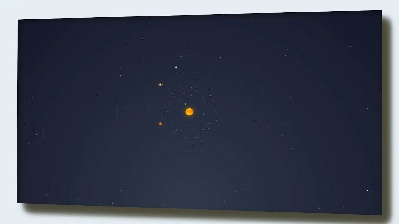 Solar system lively wallpaper for Windows desktop