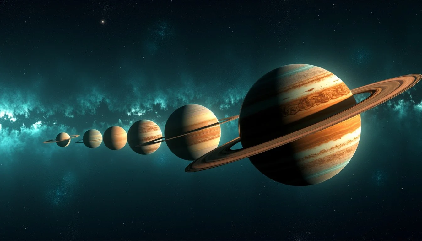 Free Solar System Lineup Image, Space, Solar System