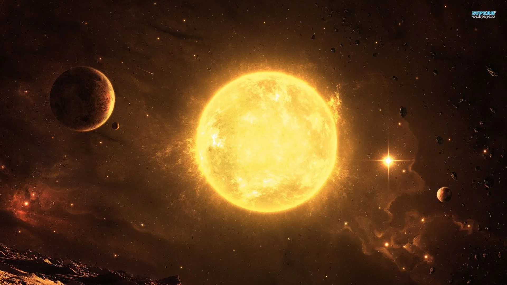 sun, Outer, Space, Solar, System, Planets Wallpaper HD / Desktop and Mobile Background