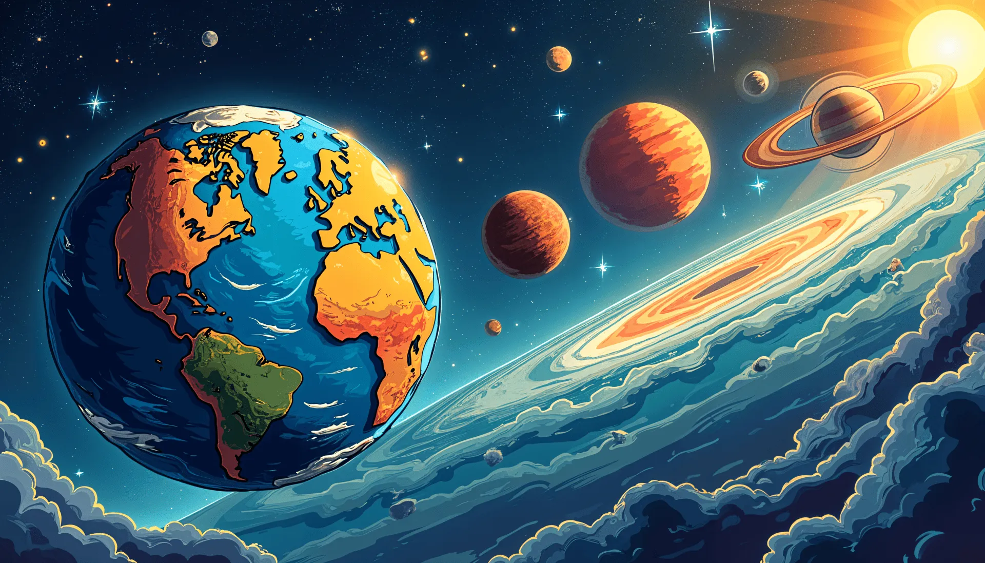 A Stunning 4K Ultra HD Wallpaper of the Solar System