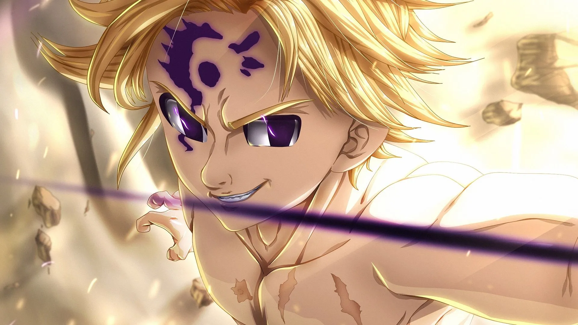 Wallpaper smile, Nanatsu no Taizai, The seven deadly sins, Melides for mobile and desktop, section сёнэн, resolution 1920x1080
