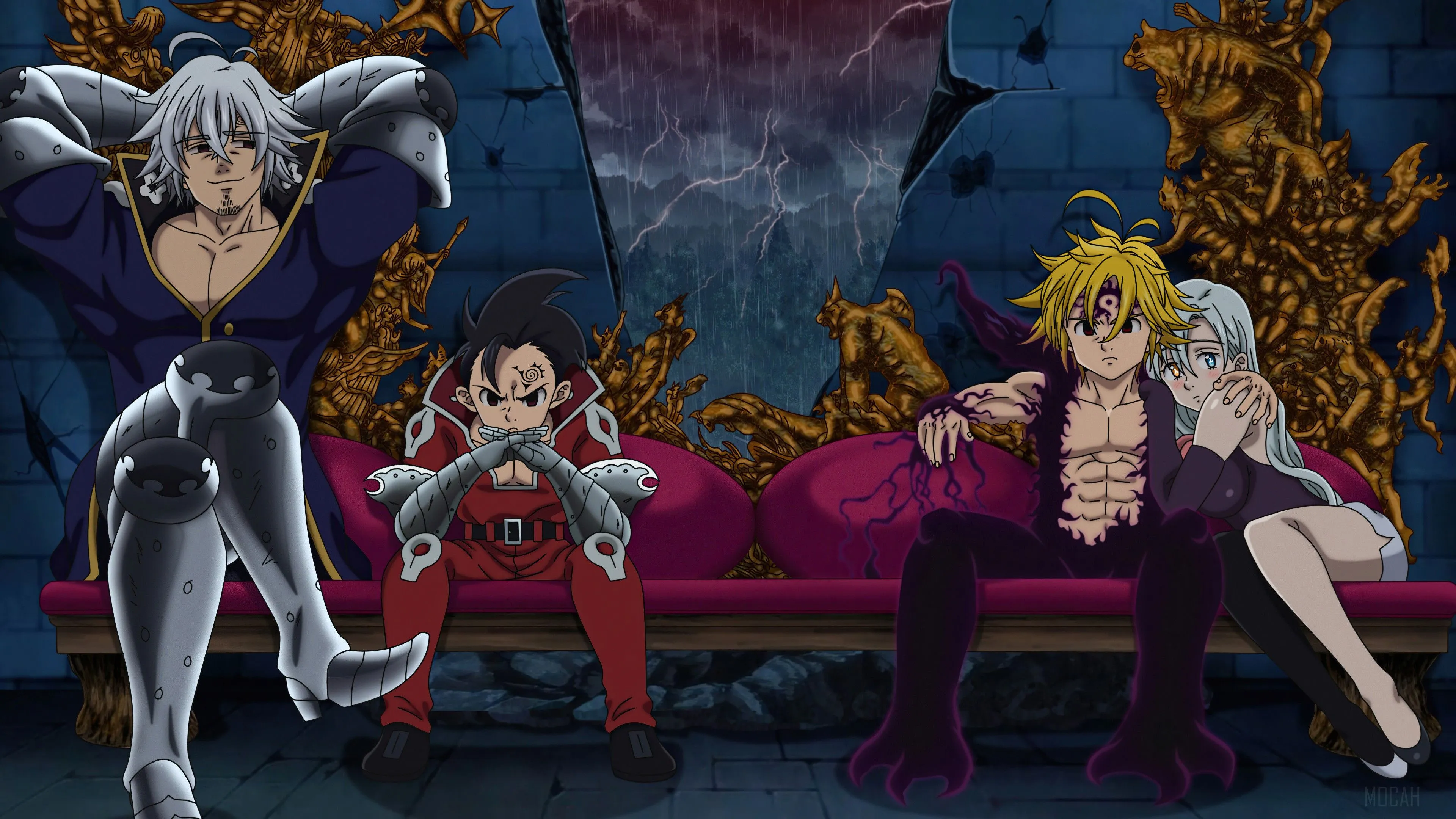 Meliodas And Estarossa From Nanatsu No Taizai 4K, HD Wallpaper
