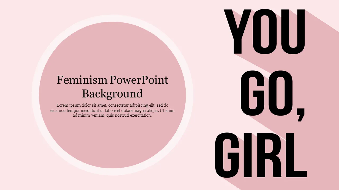 Feminism PowerPoint Background and Google Slides