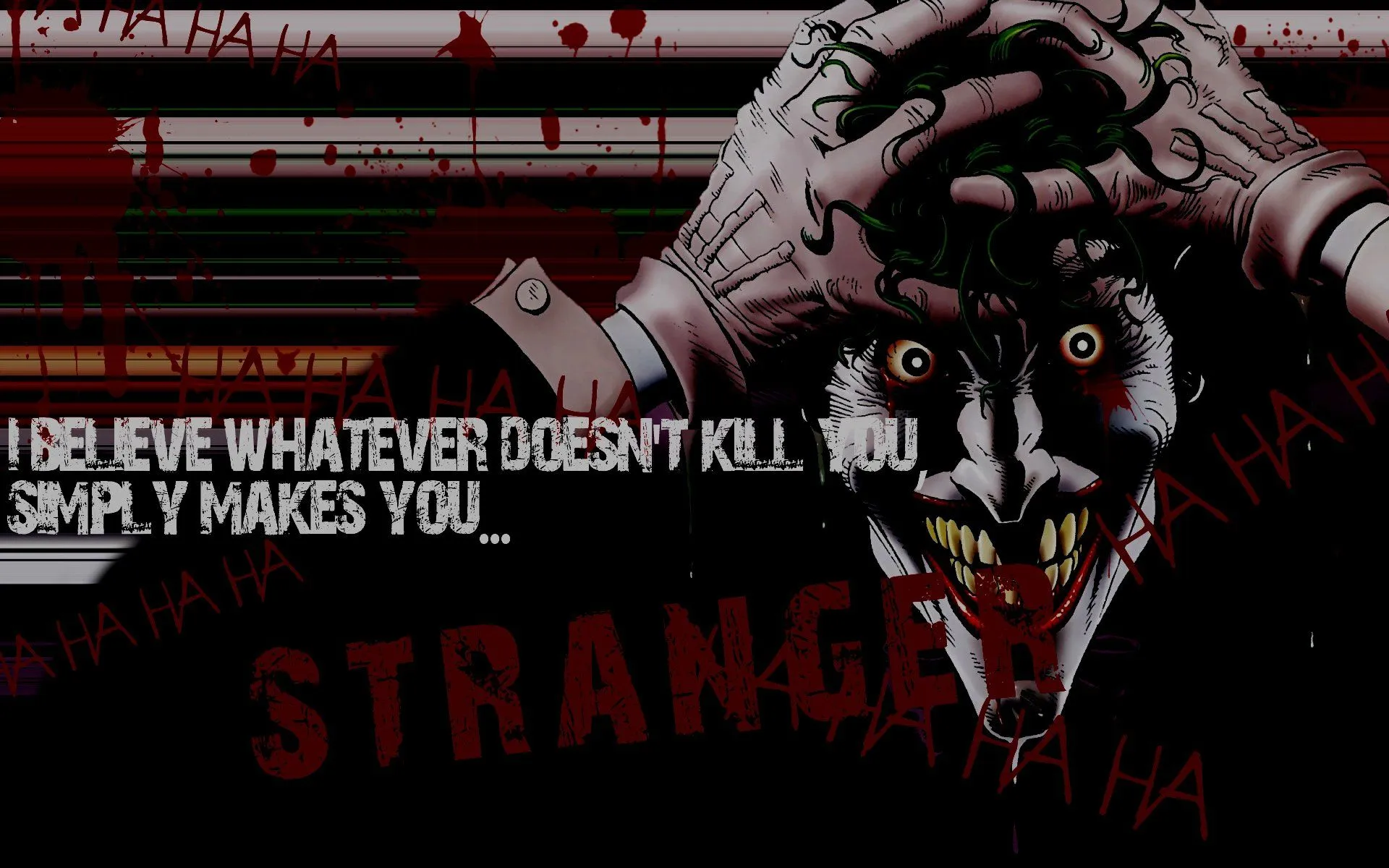 dc, Comics, The, Joker, Typography, What, Doesnt, Kill, You Wallpaper HD / Desktop and Mobile Background