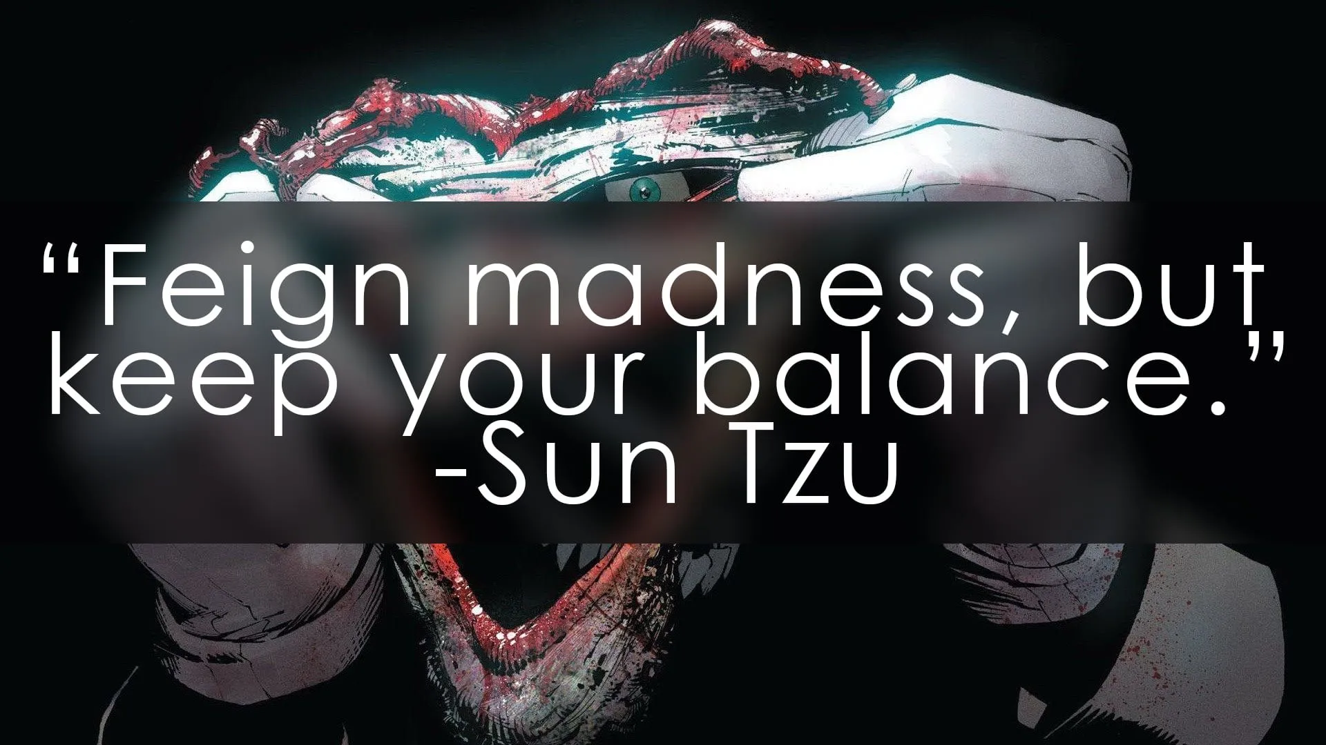 Full moon painting, quote, sun tzu, Joker, DC Comics HD wallpaper