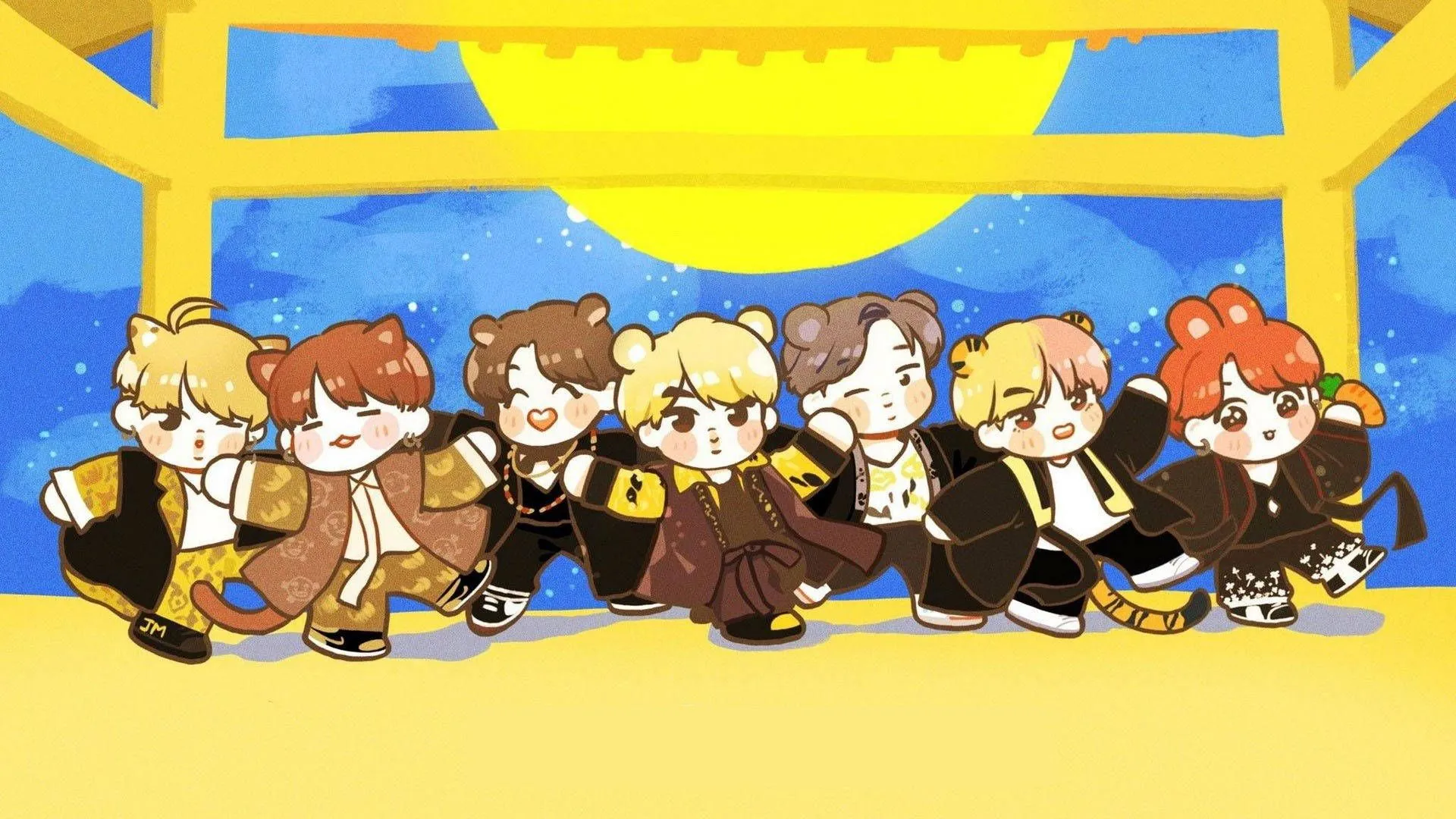 Bts Chibi Wallpaper