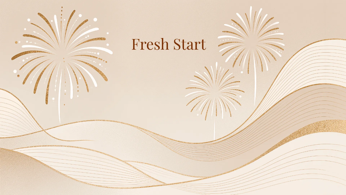 Free Aesthetic New Year Desktop Wallpaper to Edit Online