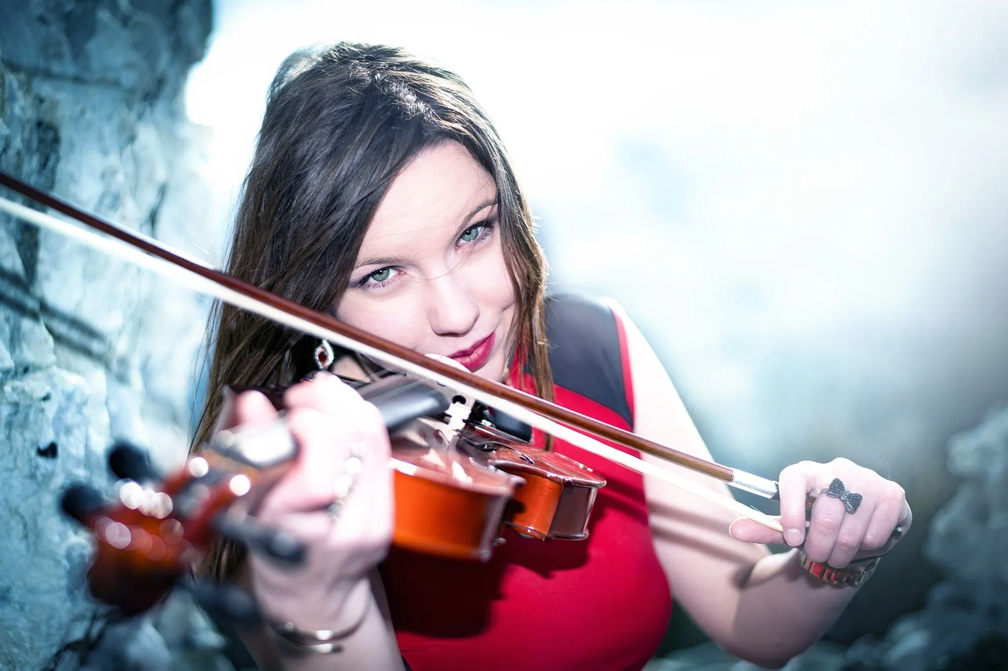 women, Music, Violin Wallpaper HD / Desktop and Mobile Background