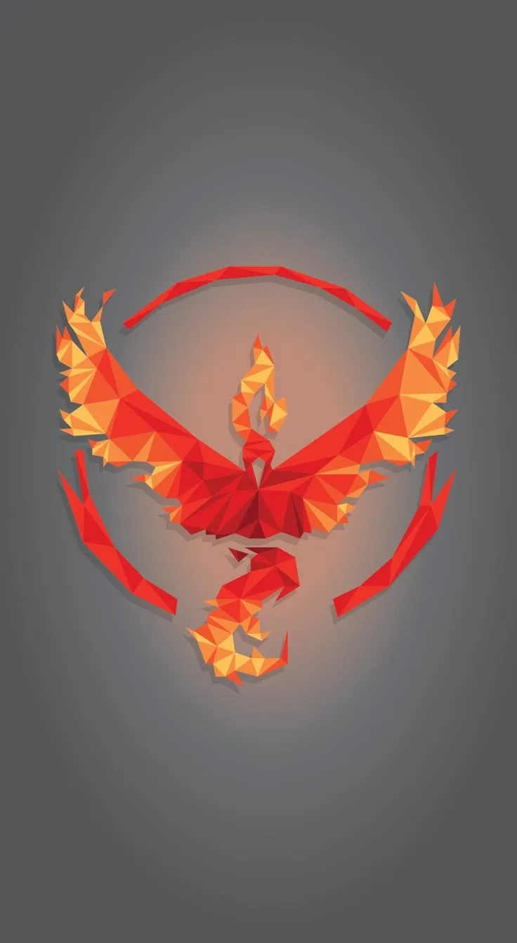 Geometric #TeamValor #PokemonGo Mobile Wallpaper (1363 x 2483)