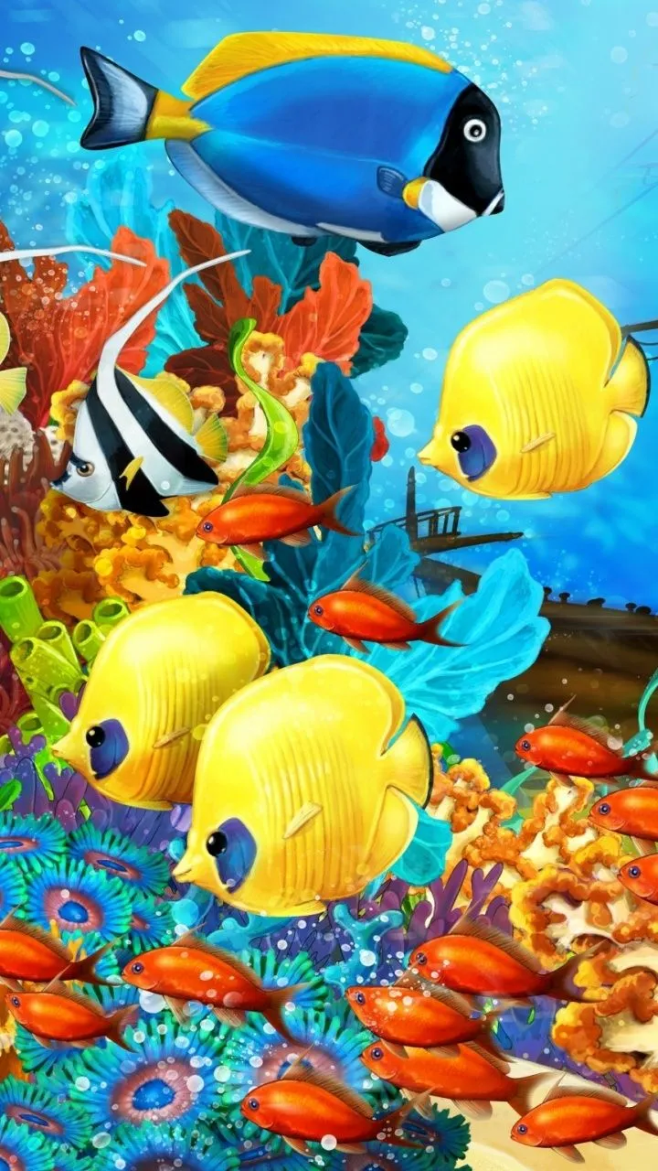 Fish Aquarium 4K UHD Wallpaper for UltraHD Desktop and TV, Widescreen and UltraWide Display, Smartphone and Tablet Devices