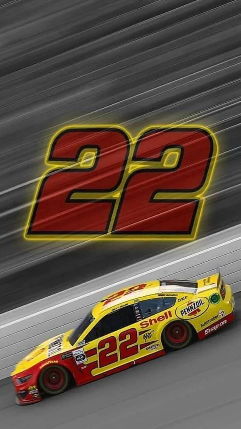 Joey Logano, car, nascar, racing, HD phone wallpaper