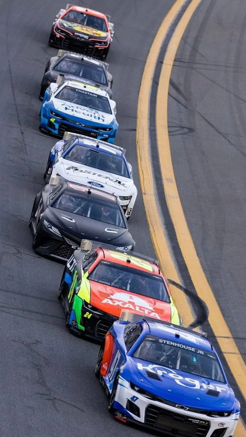 Nascar next gen, blue, car HD phone wallpaper