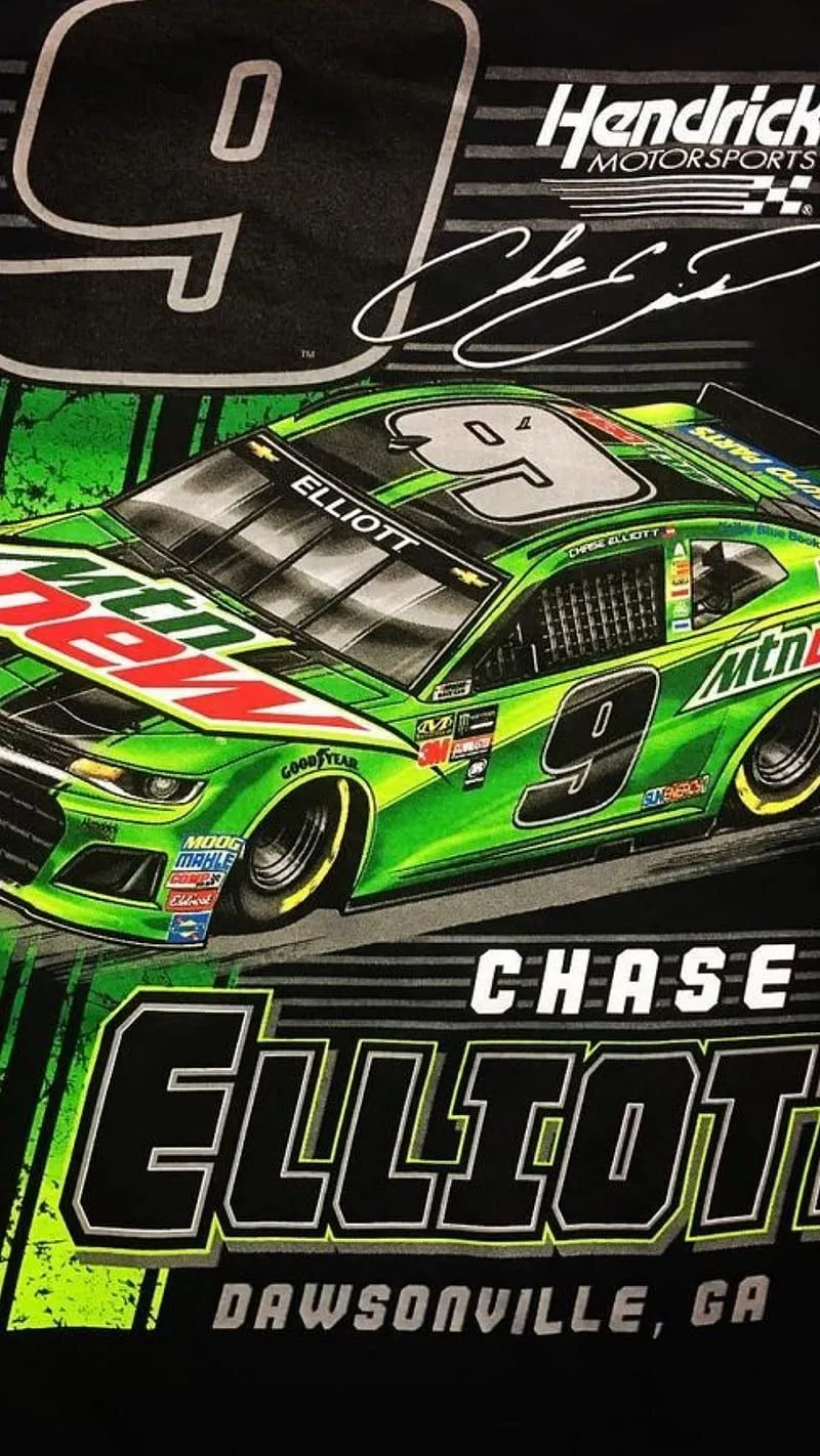 Chase Elliott, auto, car, racing, HD phone wallpaper