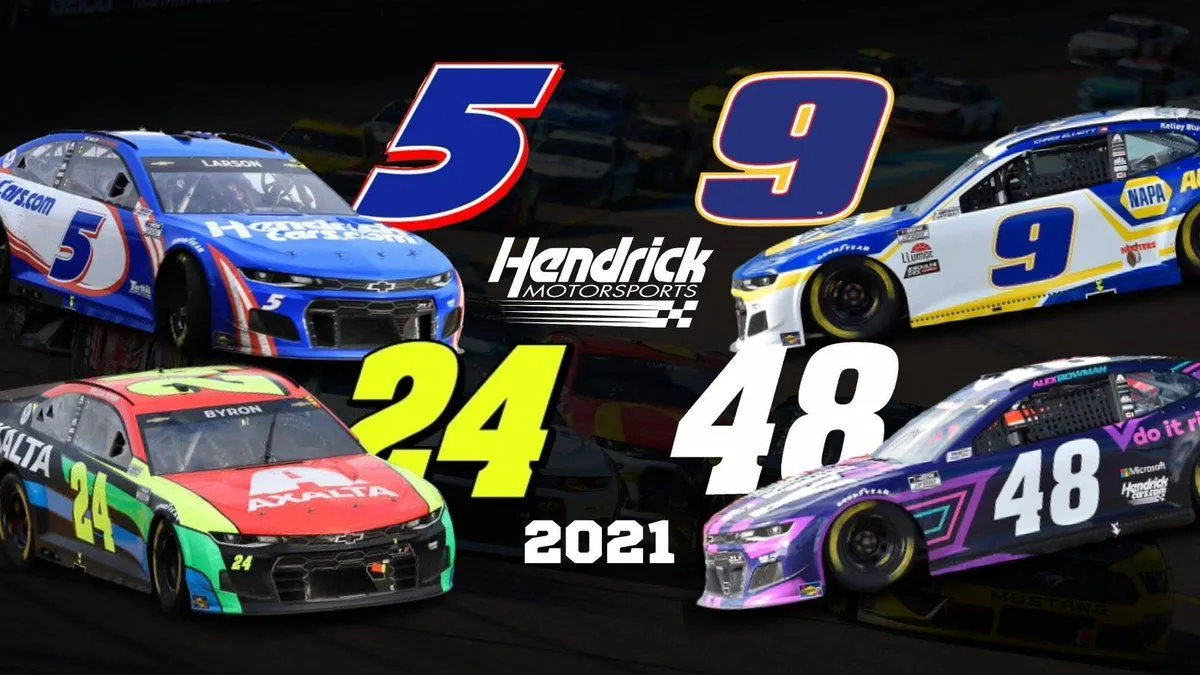 WallpaperWednesday Got some awesome wallpaper for you guys! First up we have Hendrick Motorsports 2021 wallpaper! I made a mobile one as well as a desktop wallpaper with all the 2021 HMS drivers