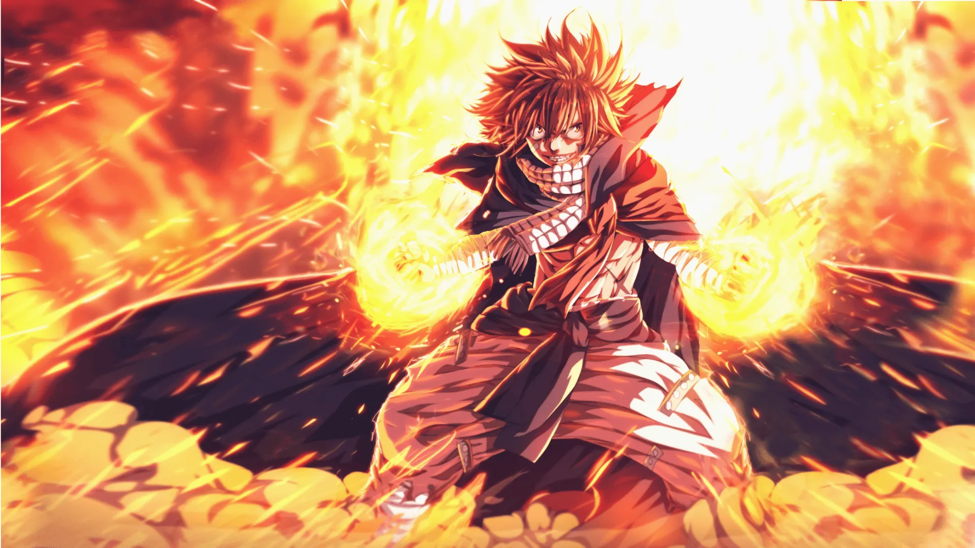 Natsu Dragneel Fiery Anime HD Wallpaperx1080