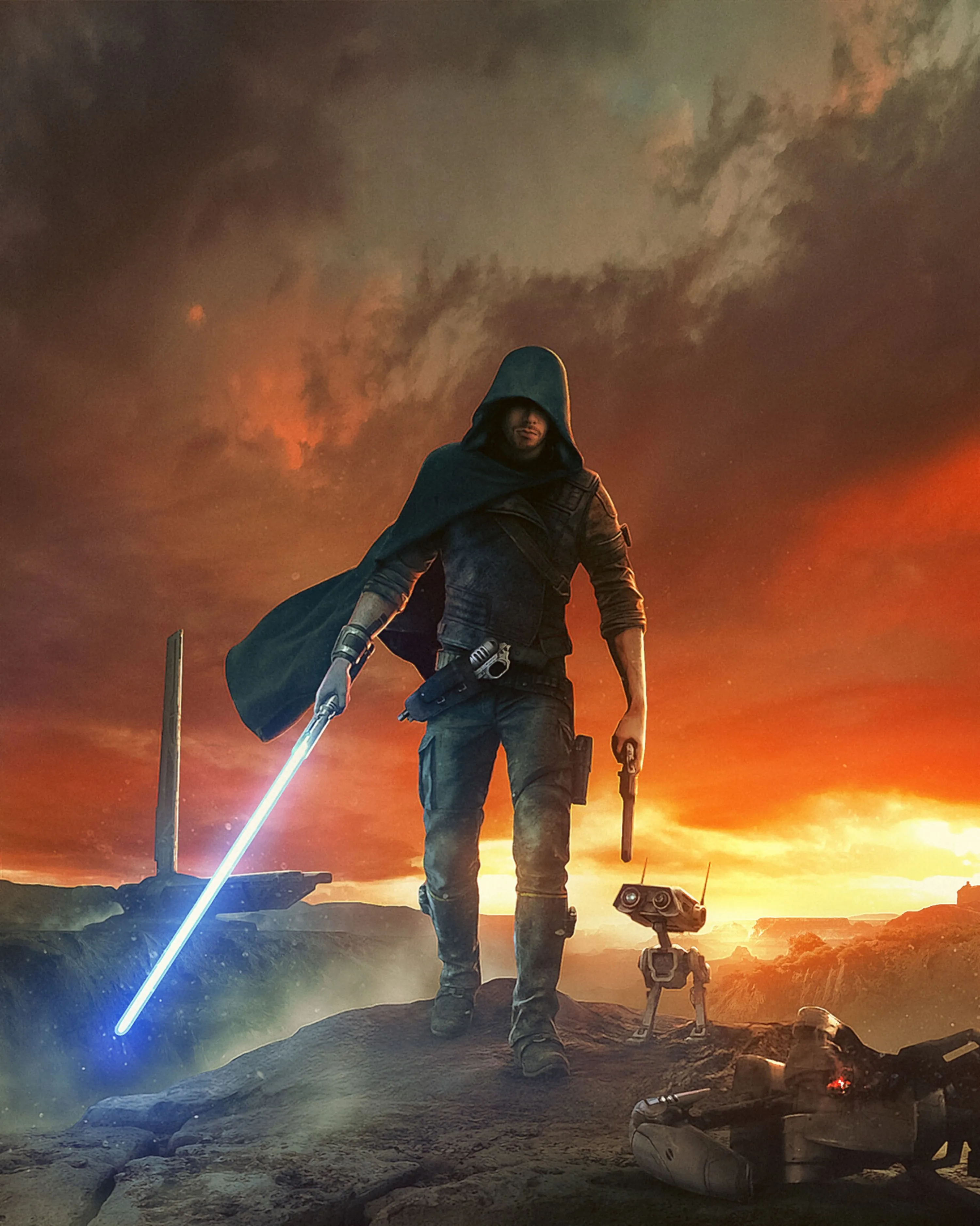 Star Wars Jedi Survivor Gaming Poster Wallpaper, HD Games 4K Wallpaper, Image and Background