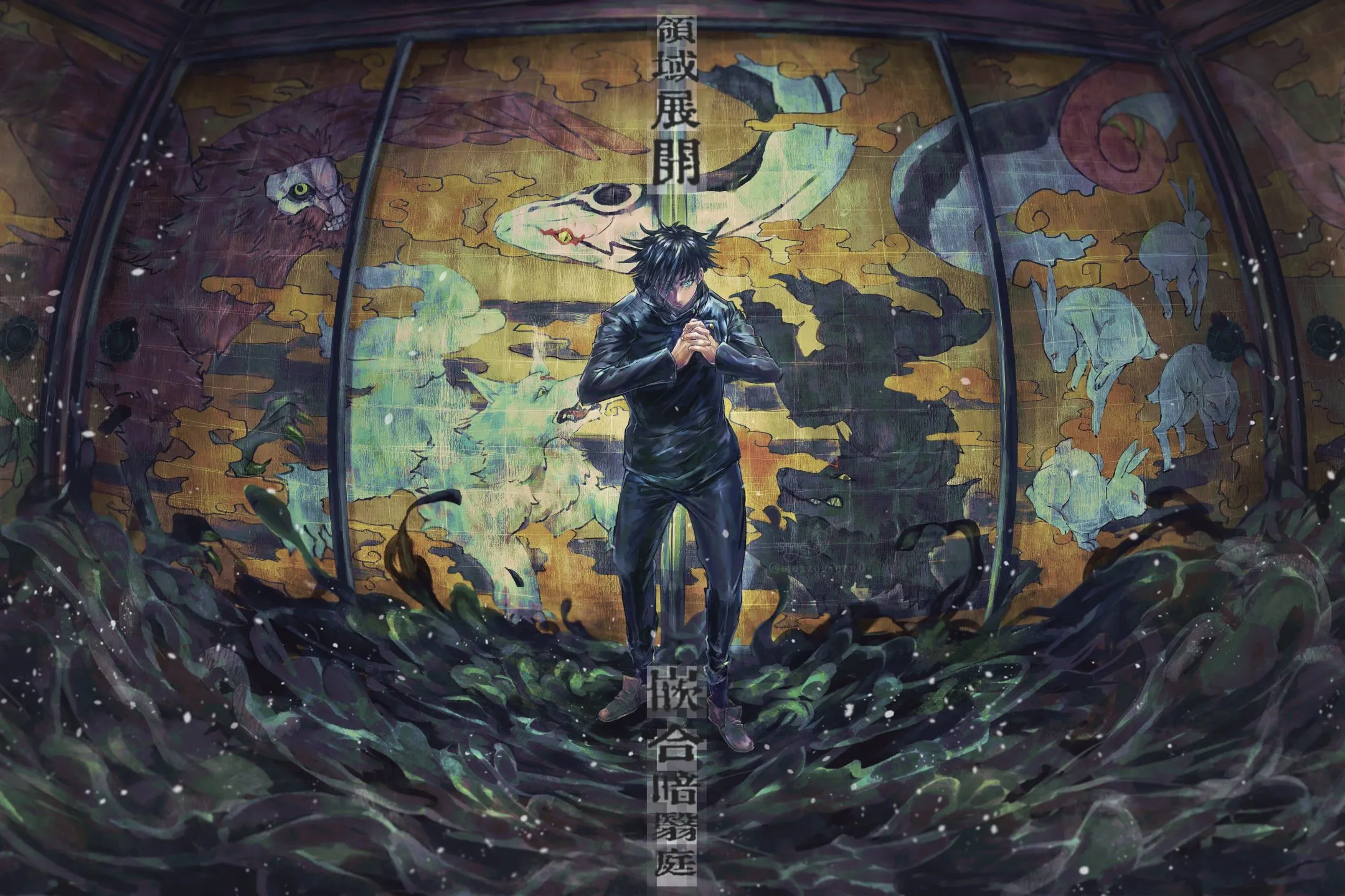 Desktop wallpaper: Megumi Fushiguro, Jujutsu Kaisen, Anime, Black Hair 4K free download for PC. 1416430