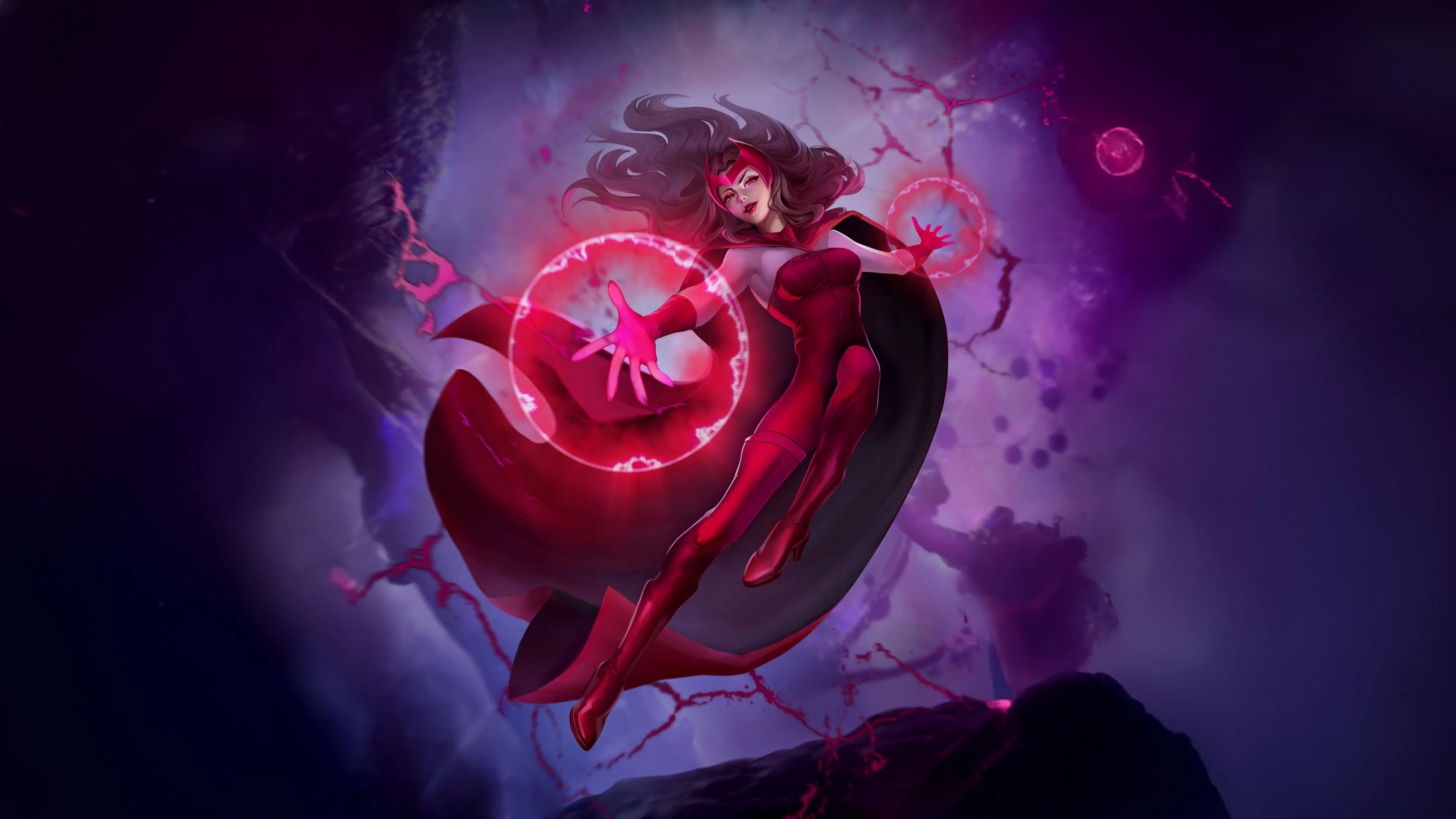 Scarlet Witch In Marvel Snap Wallpaper, HD Superheroes Wallpaper, 4k Wallpaper, Image, Background, Photos and Picture