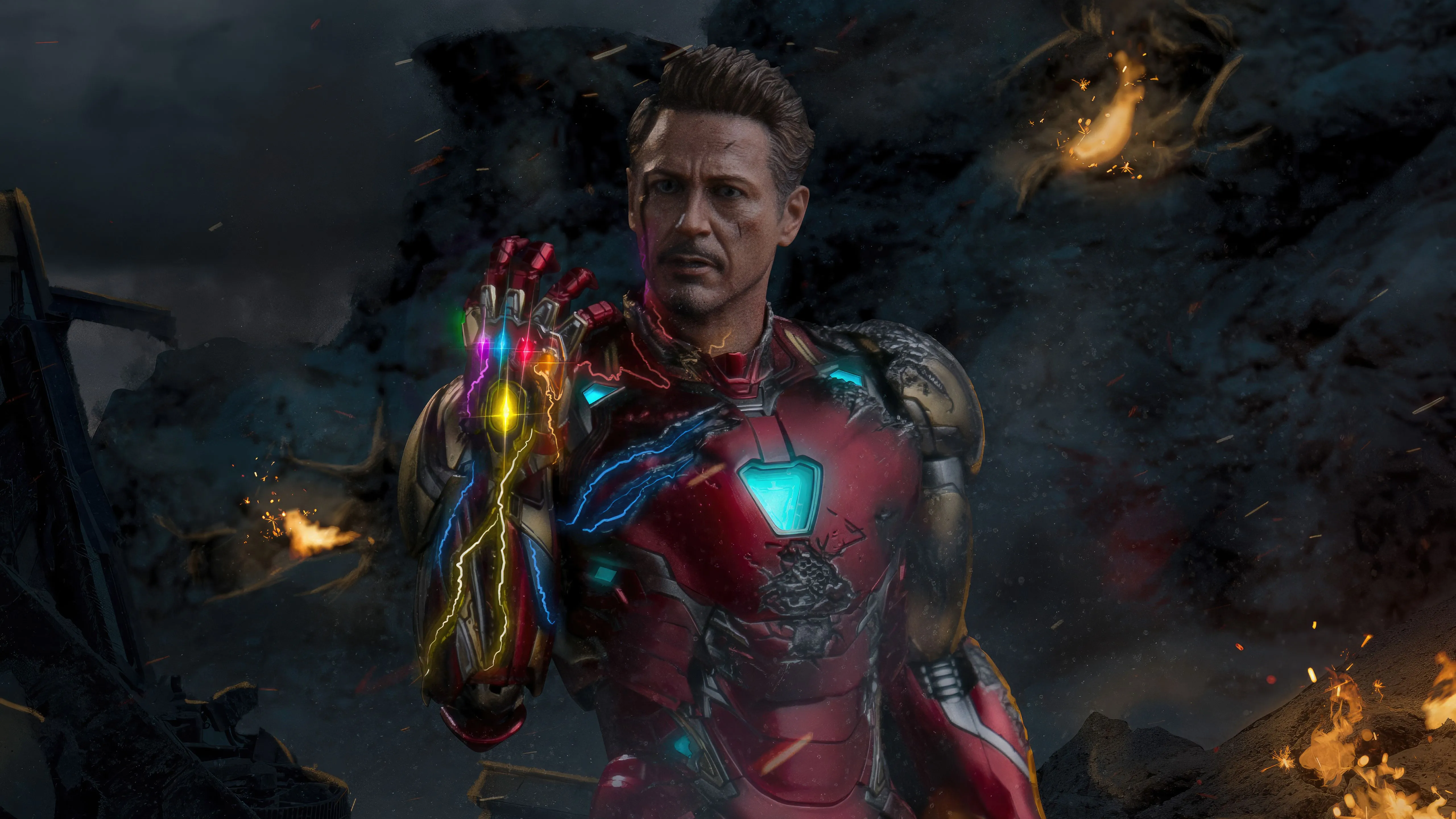 Iron Man Snap Artwork Wallpaper, HD Superheroes Wallpaper, 4k Wallpaper Image, Background, Photos and Picture