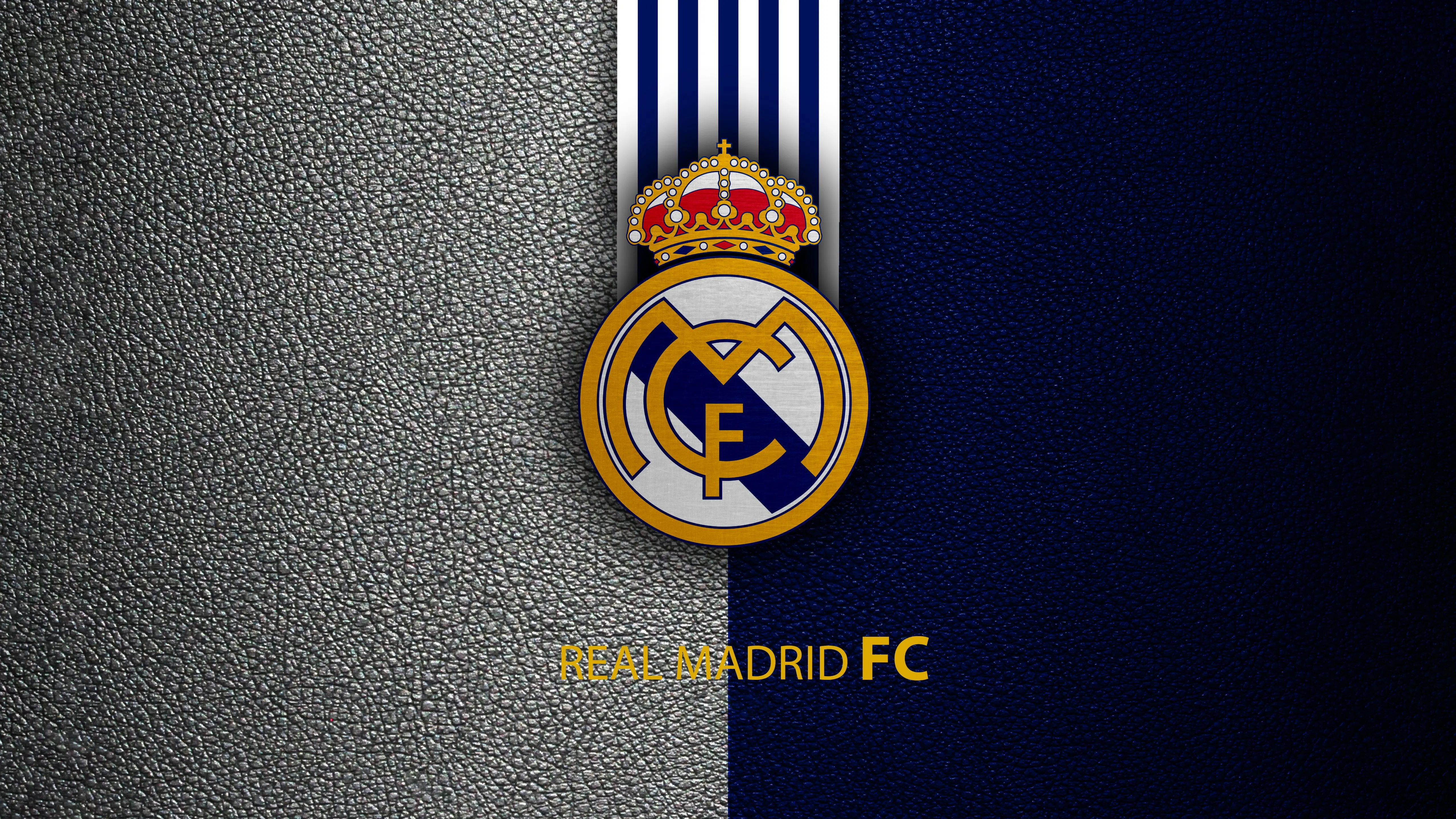 Real Madrid CF Wallpaper 4K, Emblem, Logo, Football club