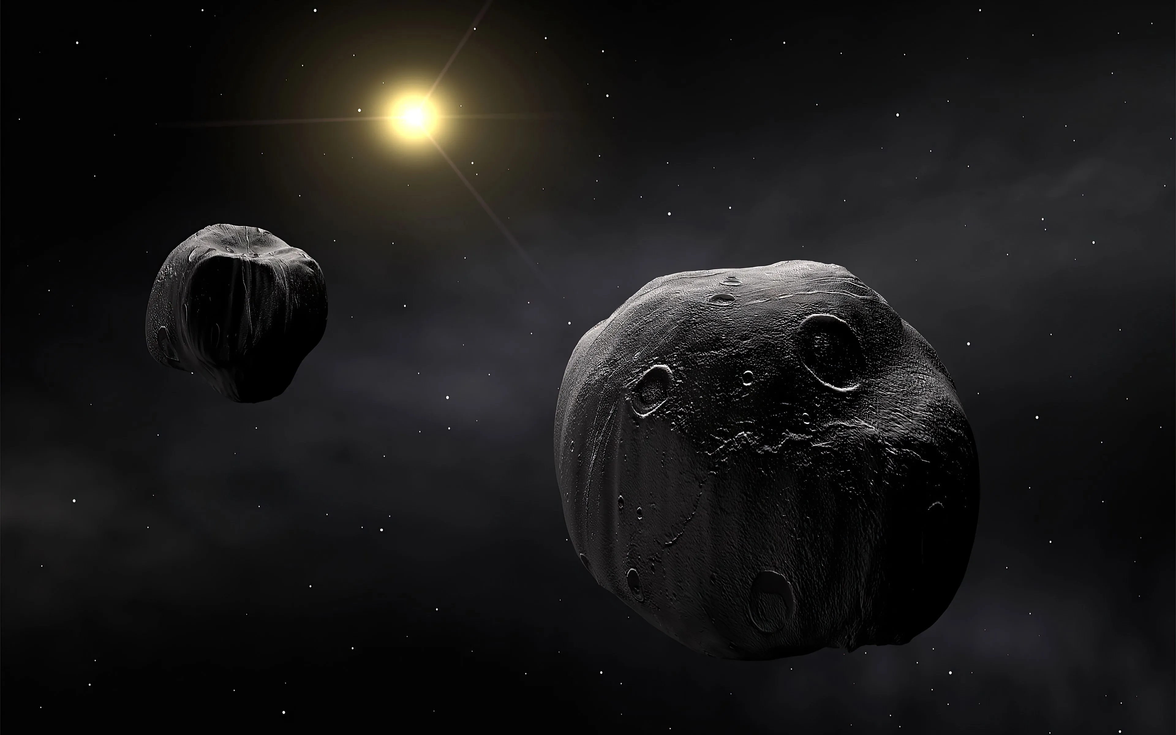 Asteroid Planets Dark Night 4k Wallpaper, HD Digital Universe Wallpaper, 4k Wallpaper, Image, Background, Photos and Picture