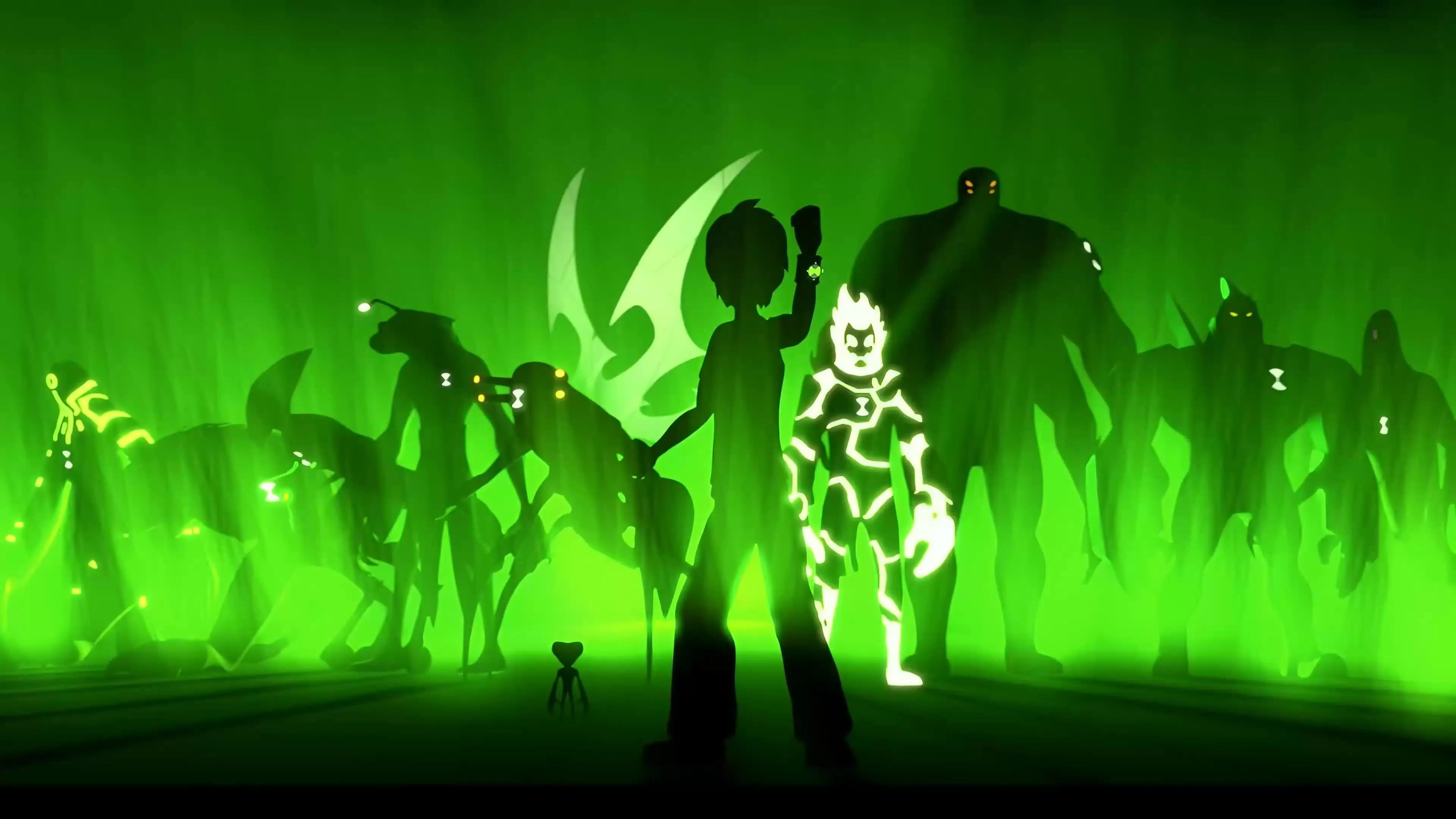 Ben 10 Alien Silhouettes Live Wallpaper