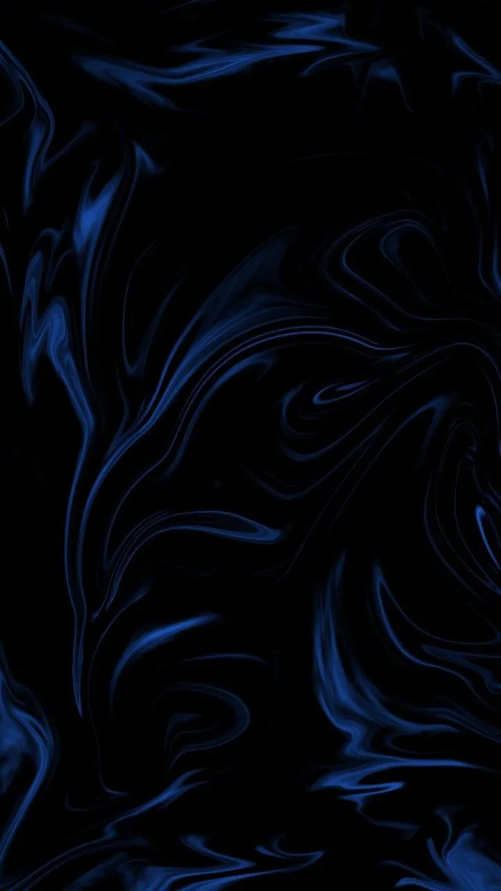 Blue and Black Swirls Lock Screen Wallpaper. Abstract blue and black swirl pattern, Creative digital background, Dark blue abstract art