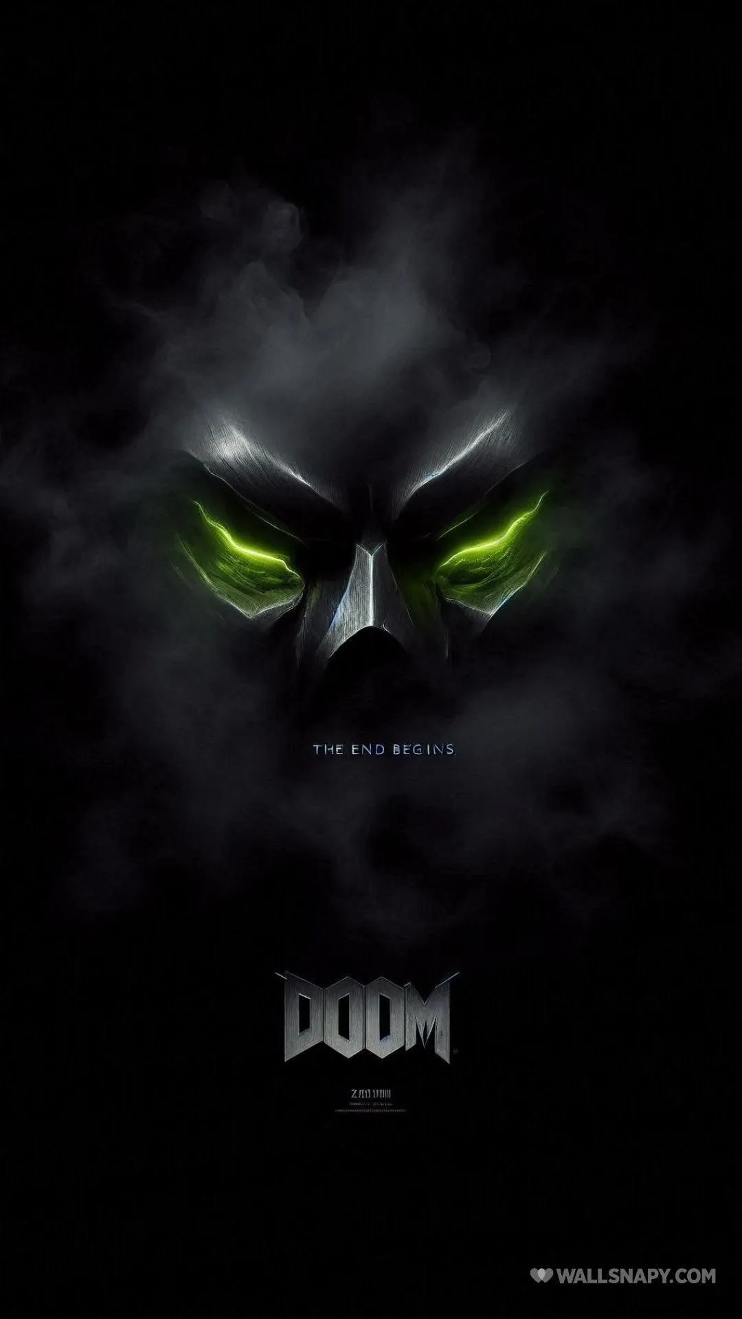 Dr doom closeup mask green glow uhd pc wallpaper