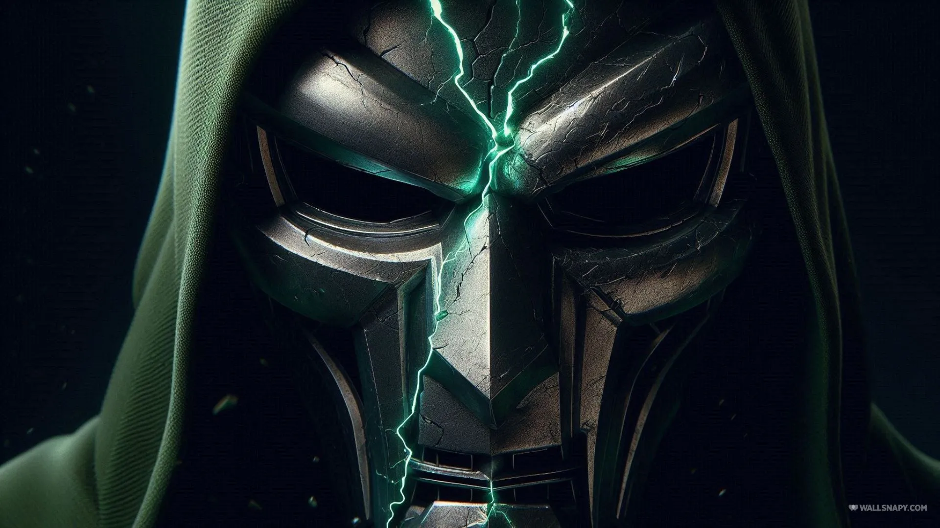 Dr doom mask split in half doomsday is here poster