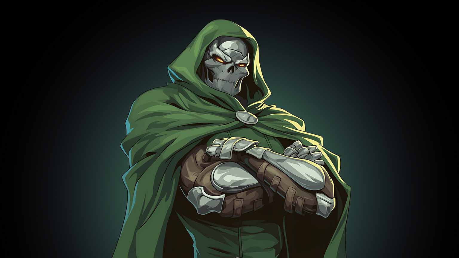 Dr. Doom Villainous Pose 4K Desktop Wallpaper Download