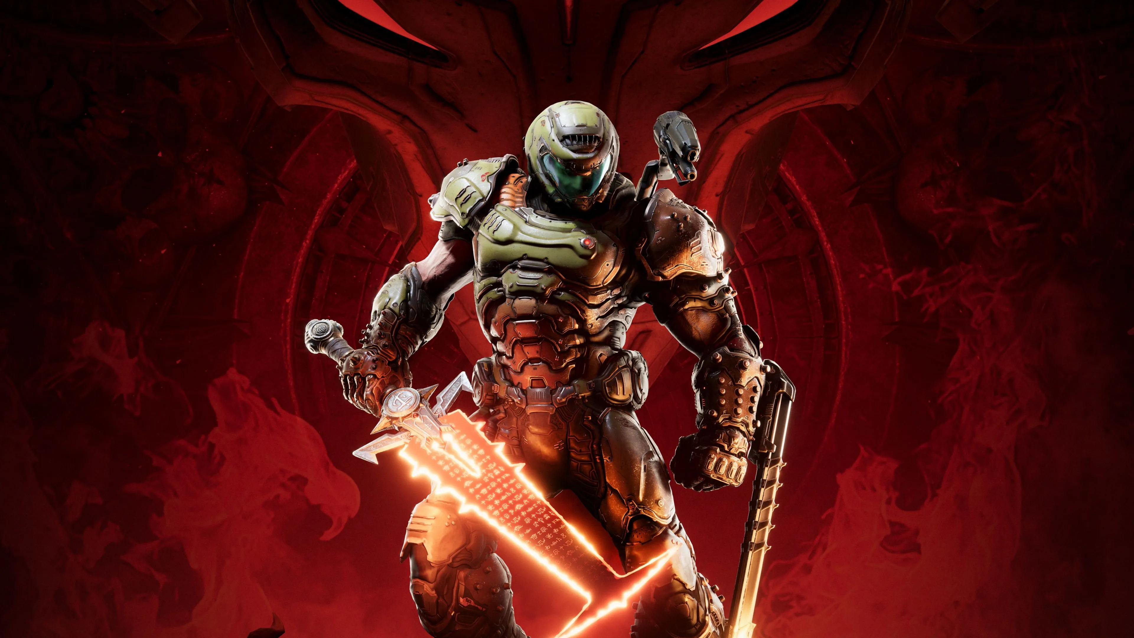 Doom Eternal Wallpaper 4K, Doomguy, Doom Slayer, 2020 Games