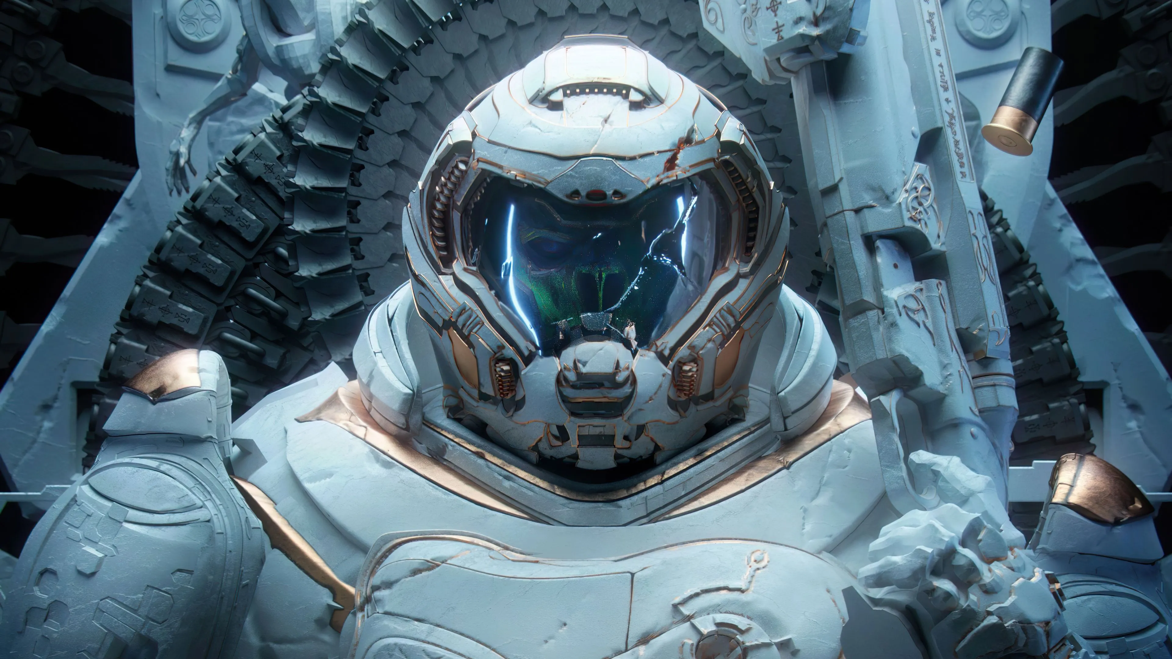 Doomslayer 4K WallpaperK Doom Marine: Sentinel