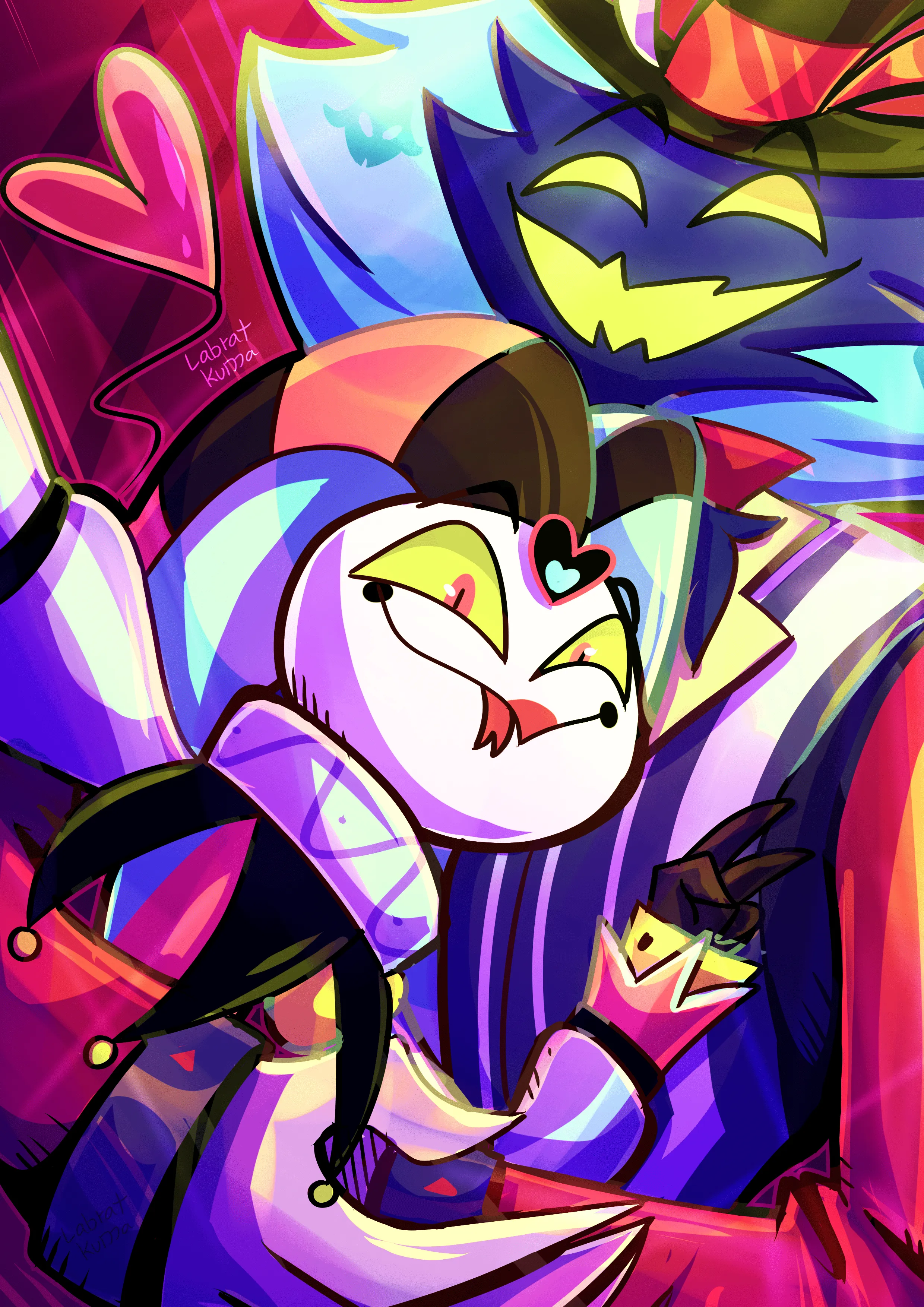 Fizzarolli and Asmodeus by LabratKuma on Newgrounds