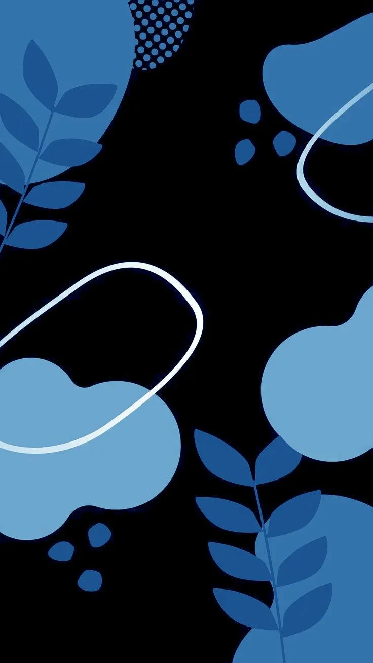 BLUE MINIMALIST AESTHETIC WALLPAPER