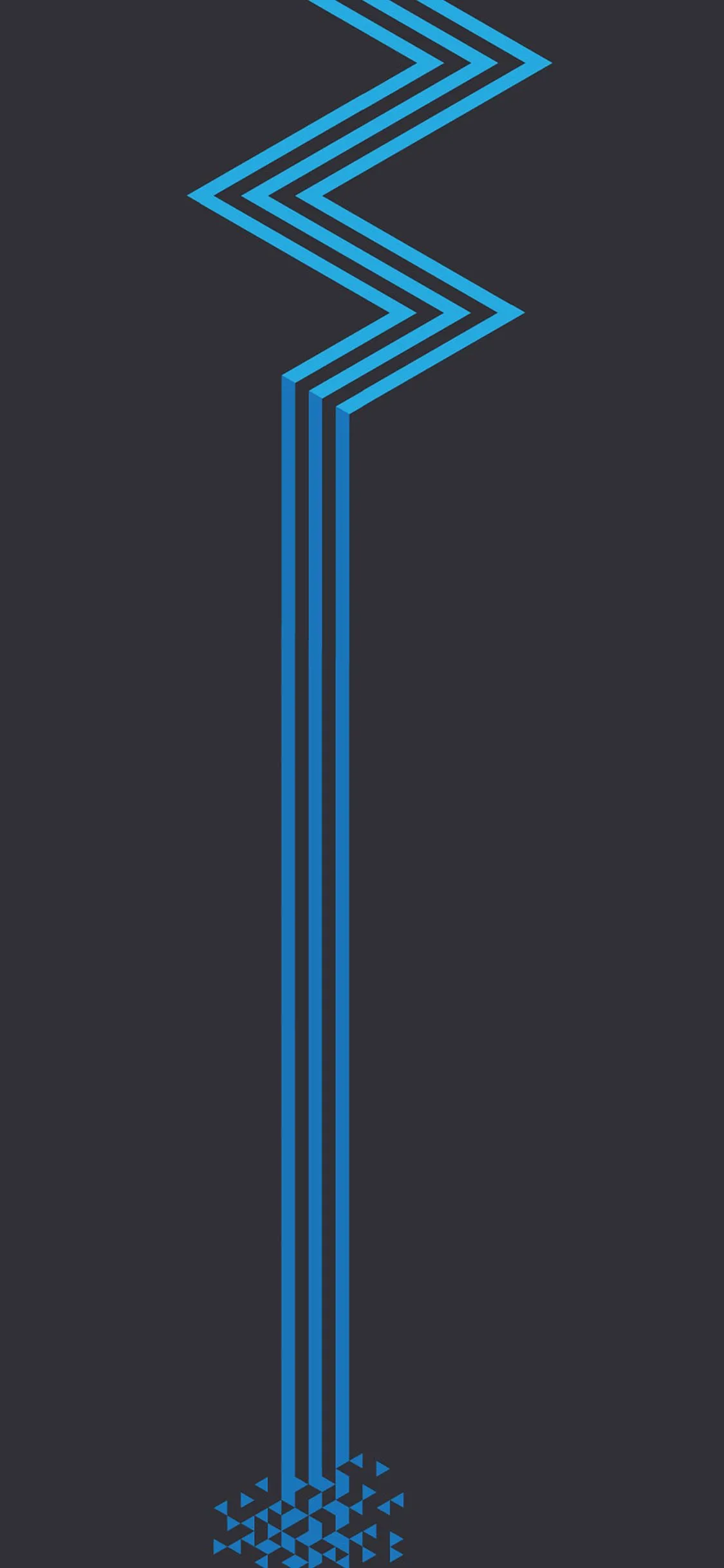 iPhone X wallpaper. minimal blue dark line abstract digital pattern background