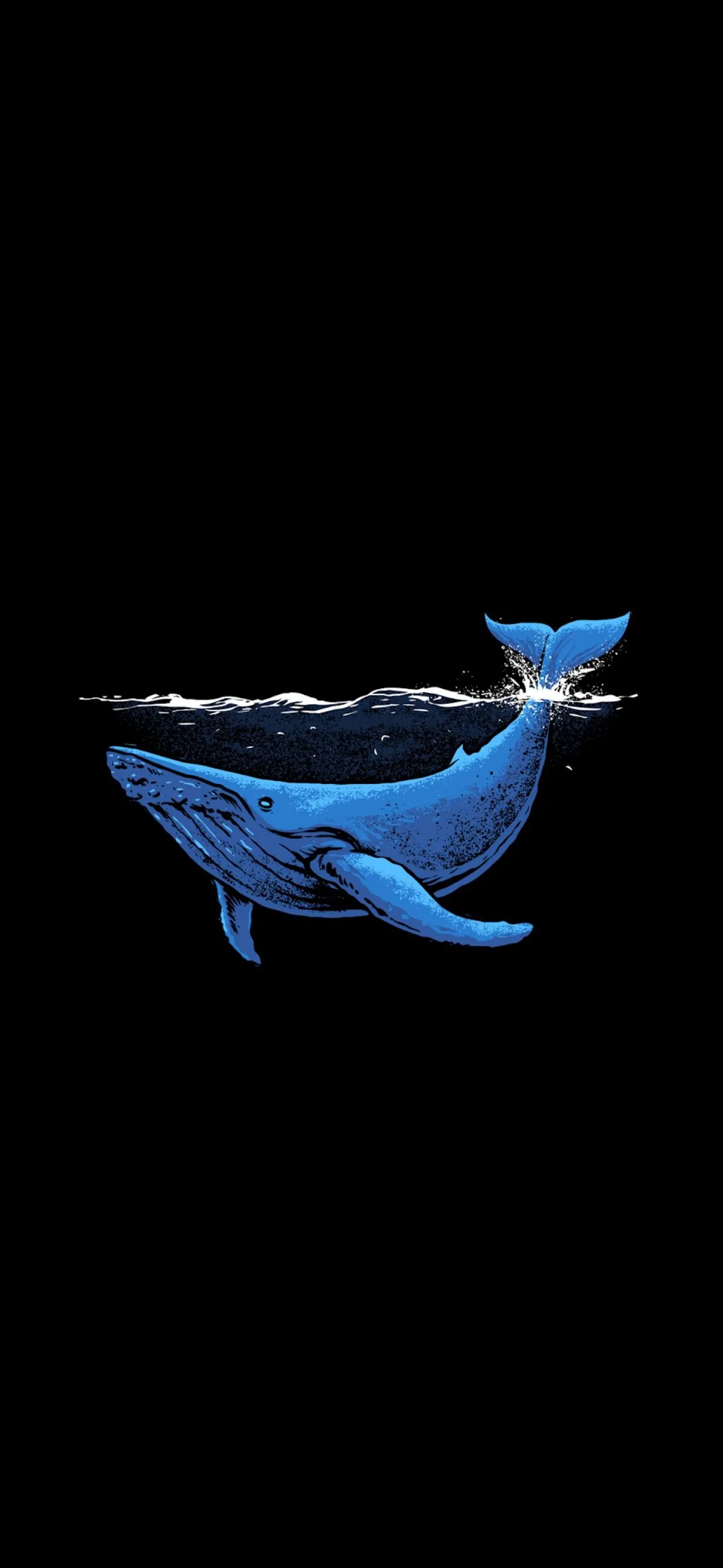 Wallpaper Blue Whale, Whale, Minimalist Phone, Liquid, Finn, Background Free Image