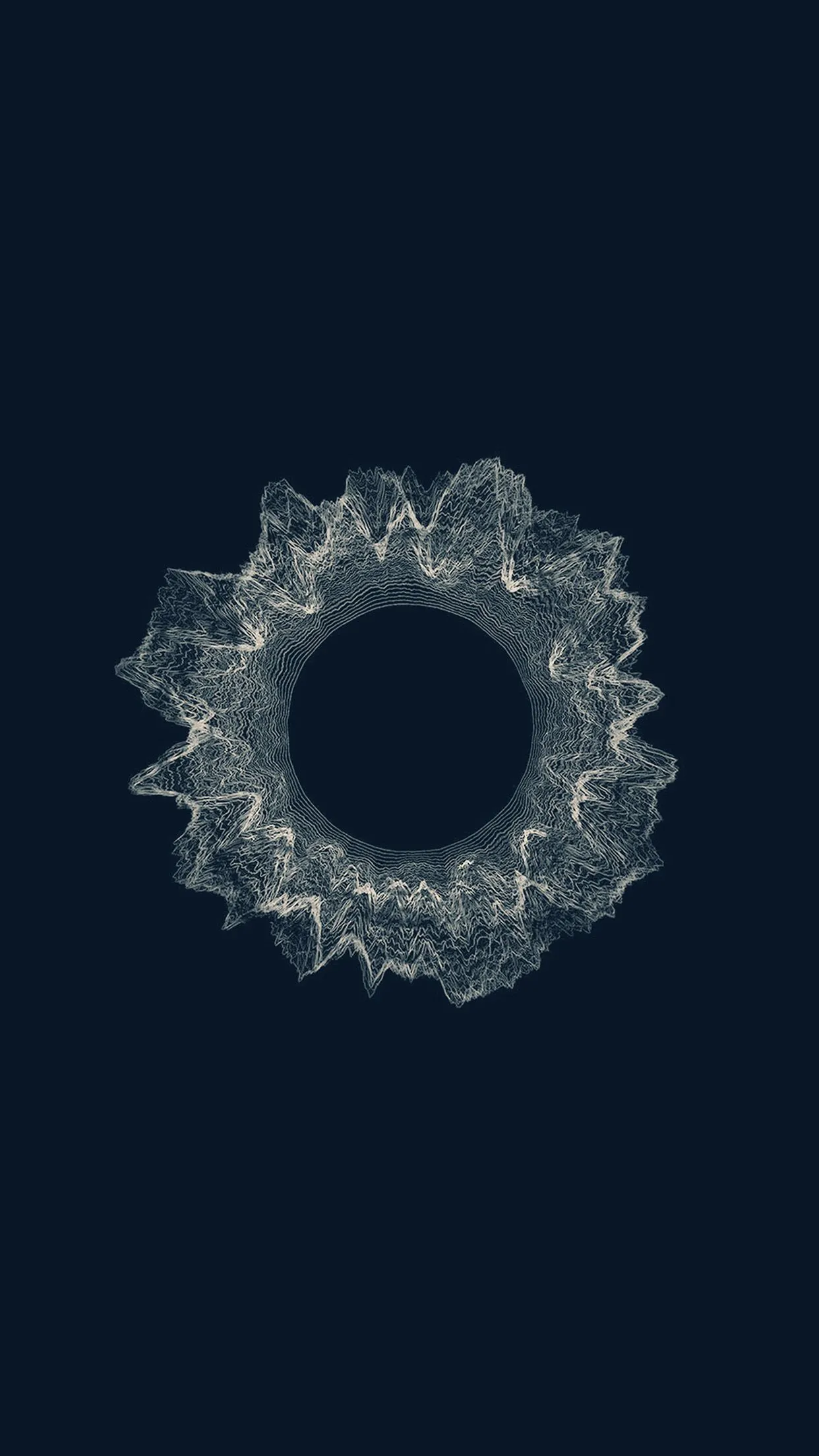 iPhone X wallpaper. blue circle minimal abstract digital art patternern