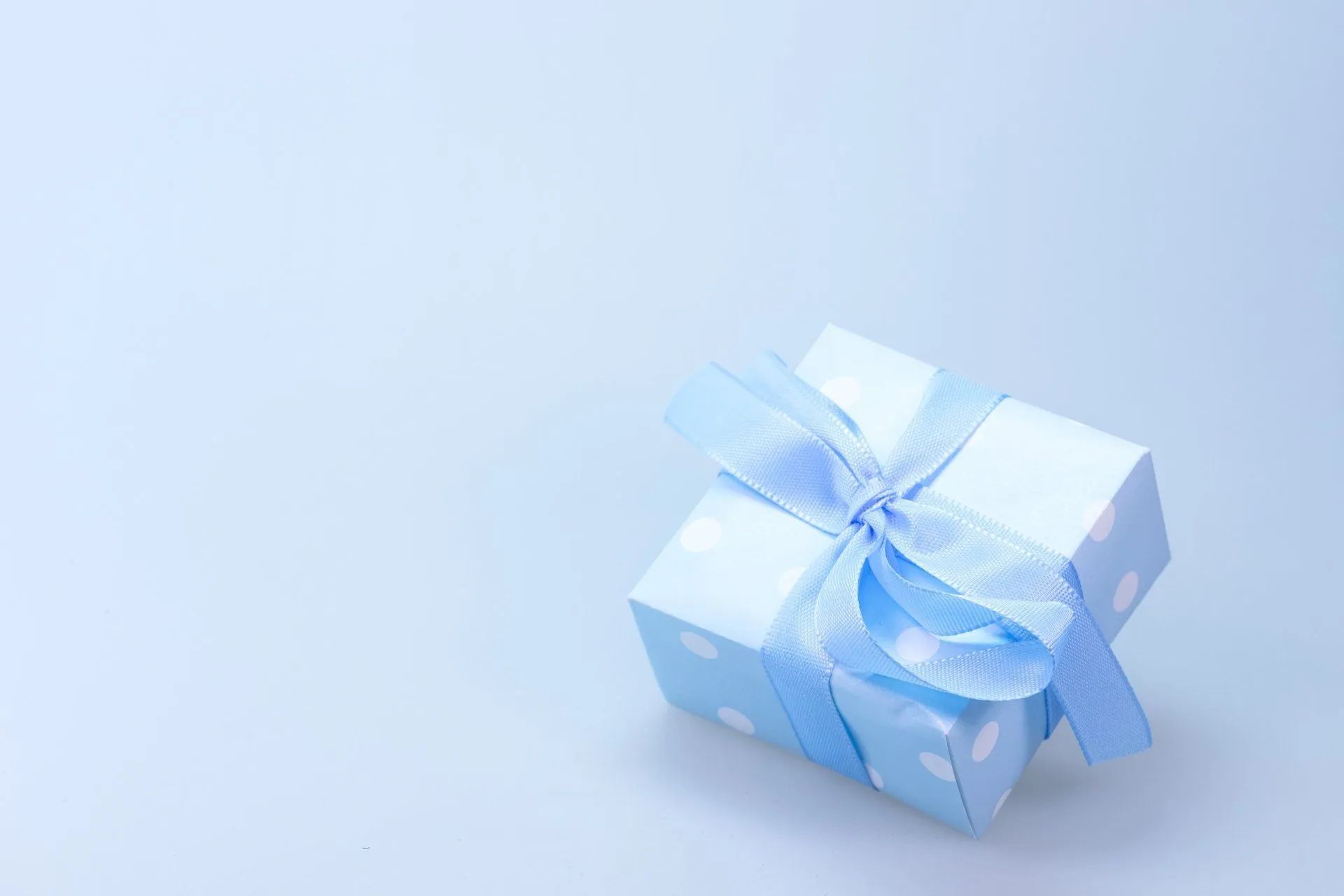 Blue Bow Gift Box