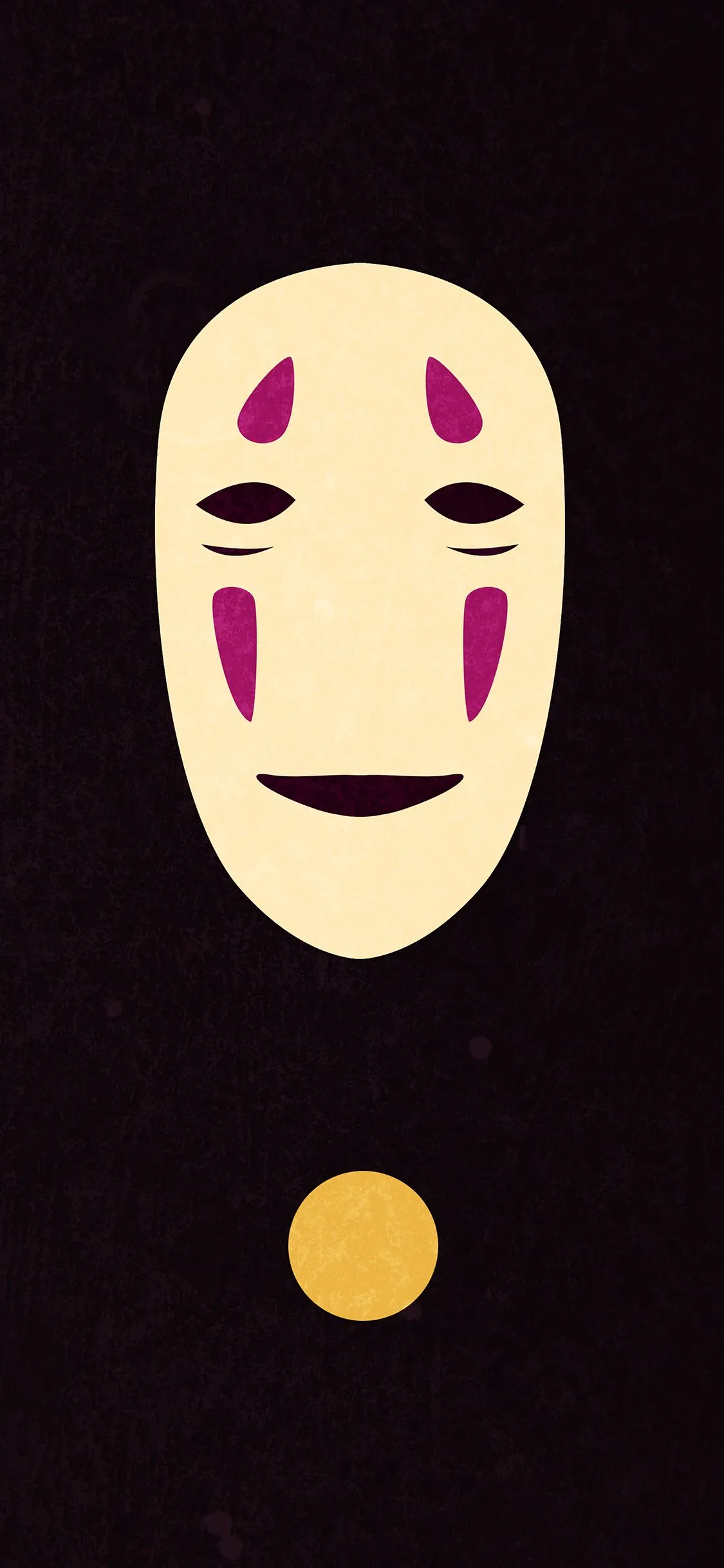 iPhone X wallpaper. spirited away dark ghost anime