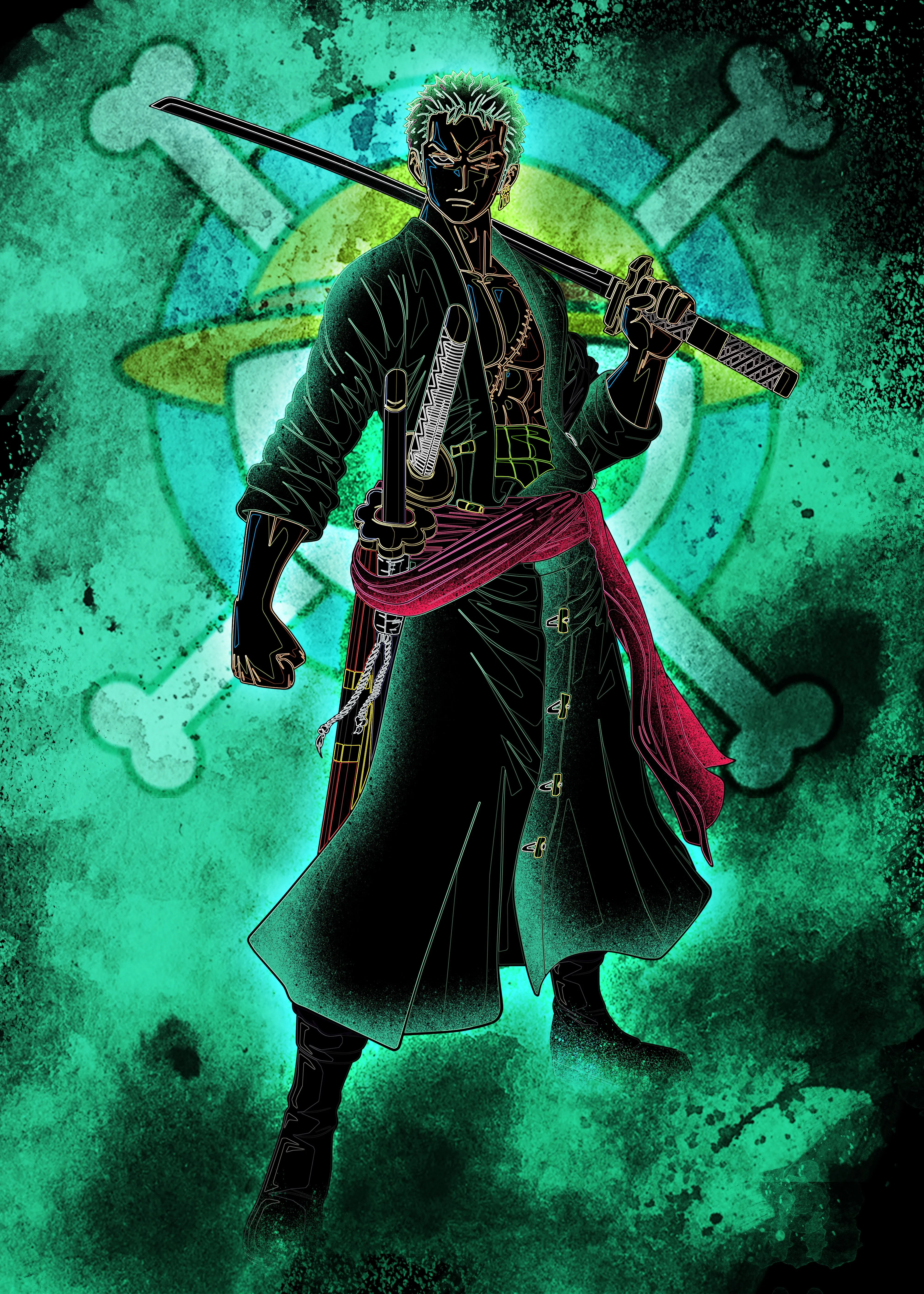 One Piece Wallpaper 4K, Roronoa Zoro, Straw Hat Pirates